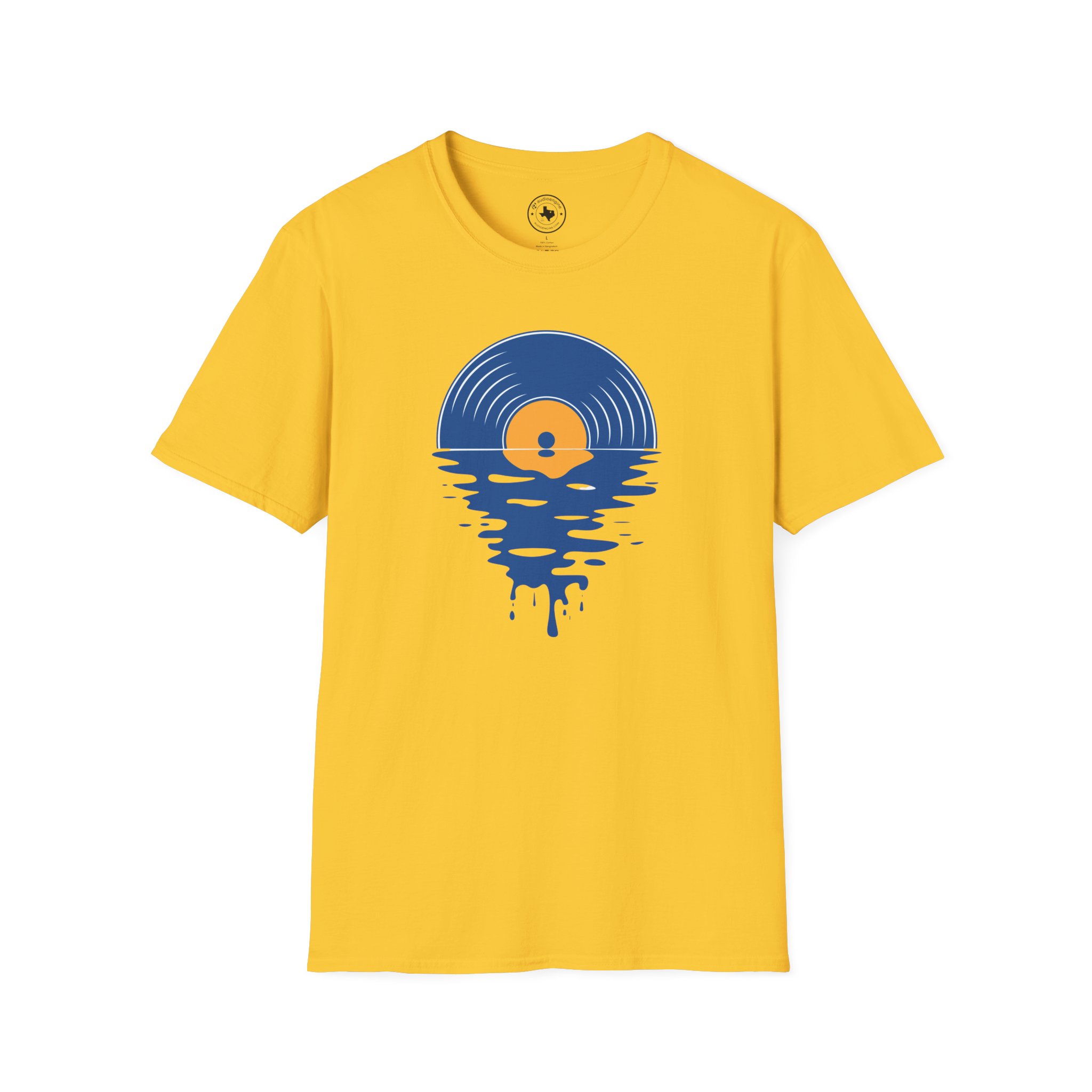 Sunset Vinyl Record T‑Shirt — Retro Music Lake Graphic Tee - Image 170