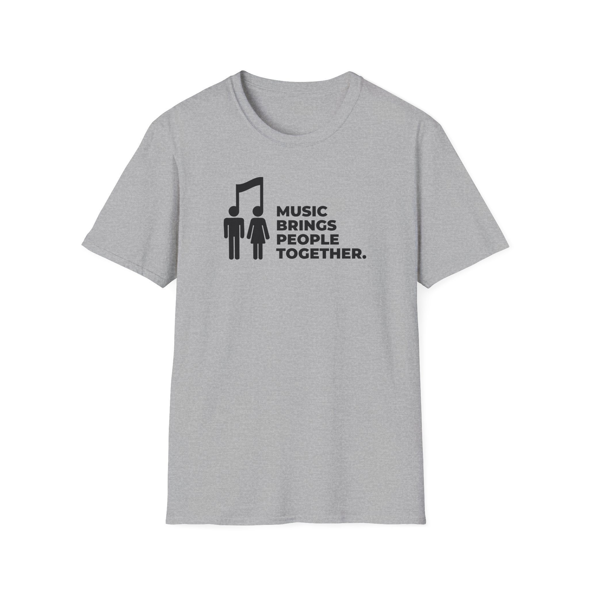 Music Brings People Together Unisex Softstyle T-Shirt - Image 13