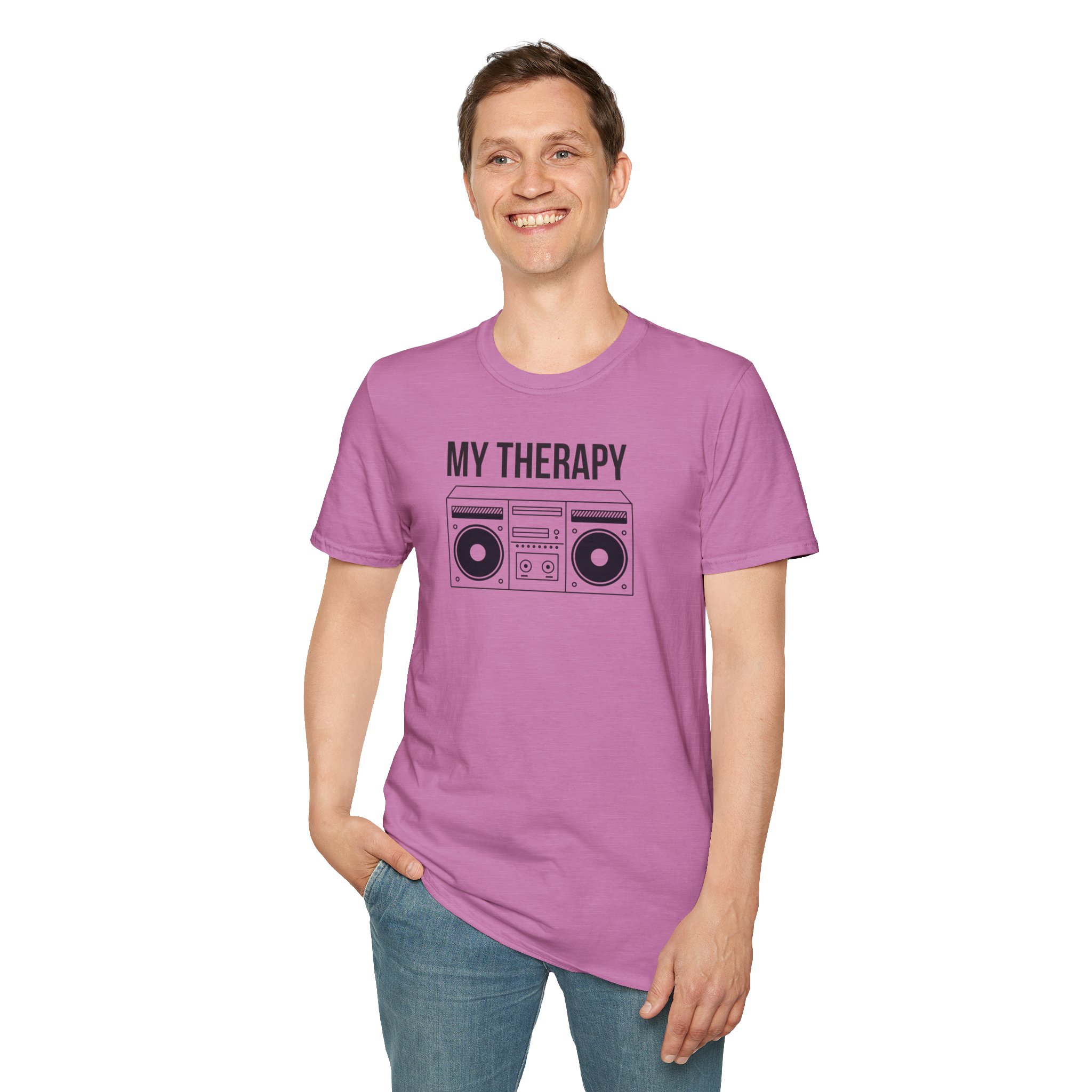T‑Shirt — "My Therapy" Boombox Graphic Tee - Image 75