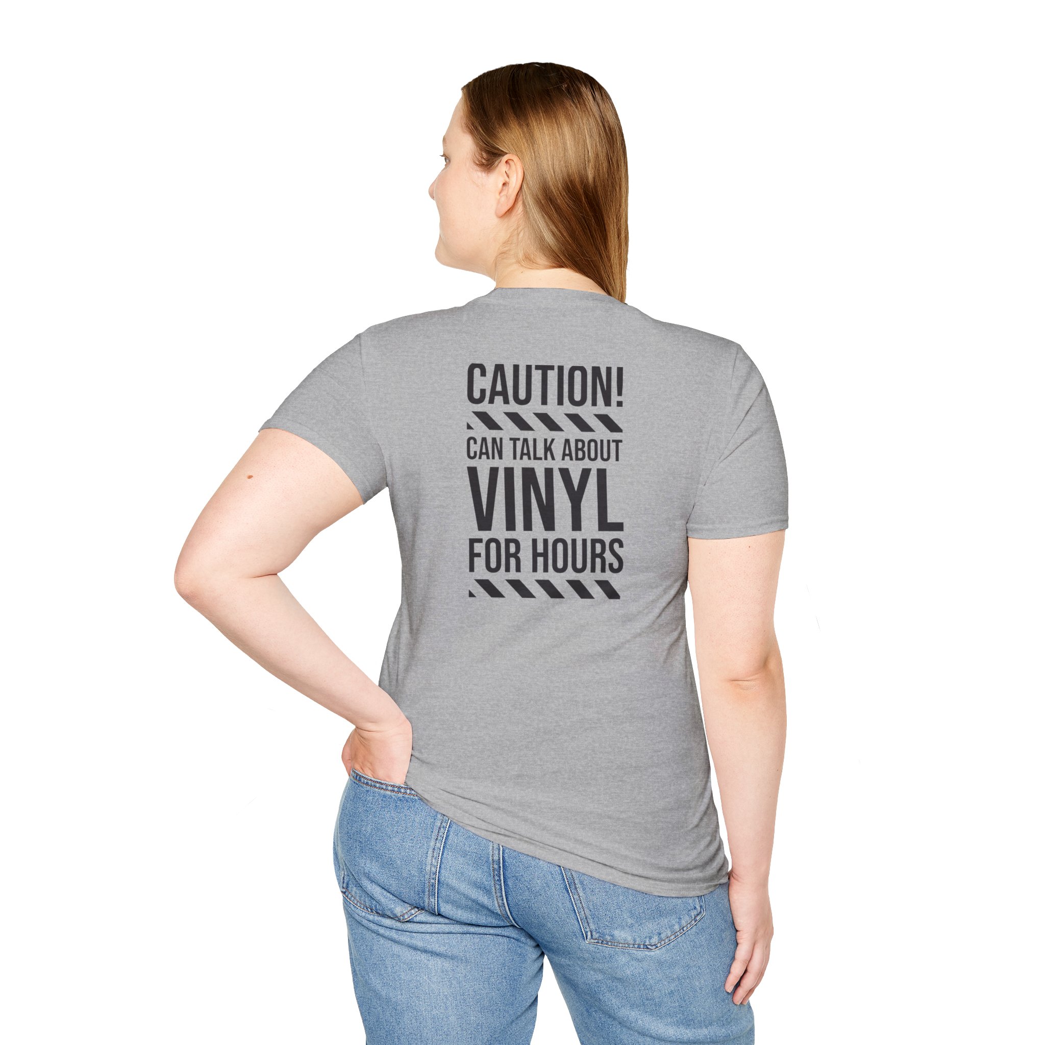 Vinyl Lover T-Shirt — "Caution! Can Talk About Vinyl For Hours" Graphic Tee - Image 23