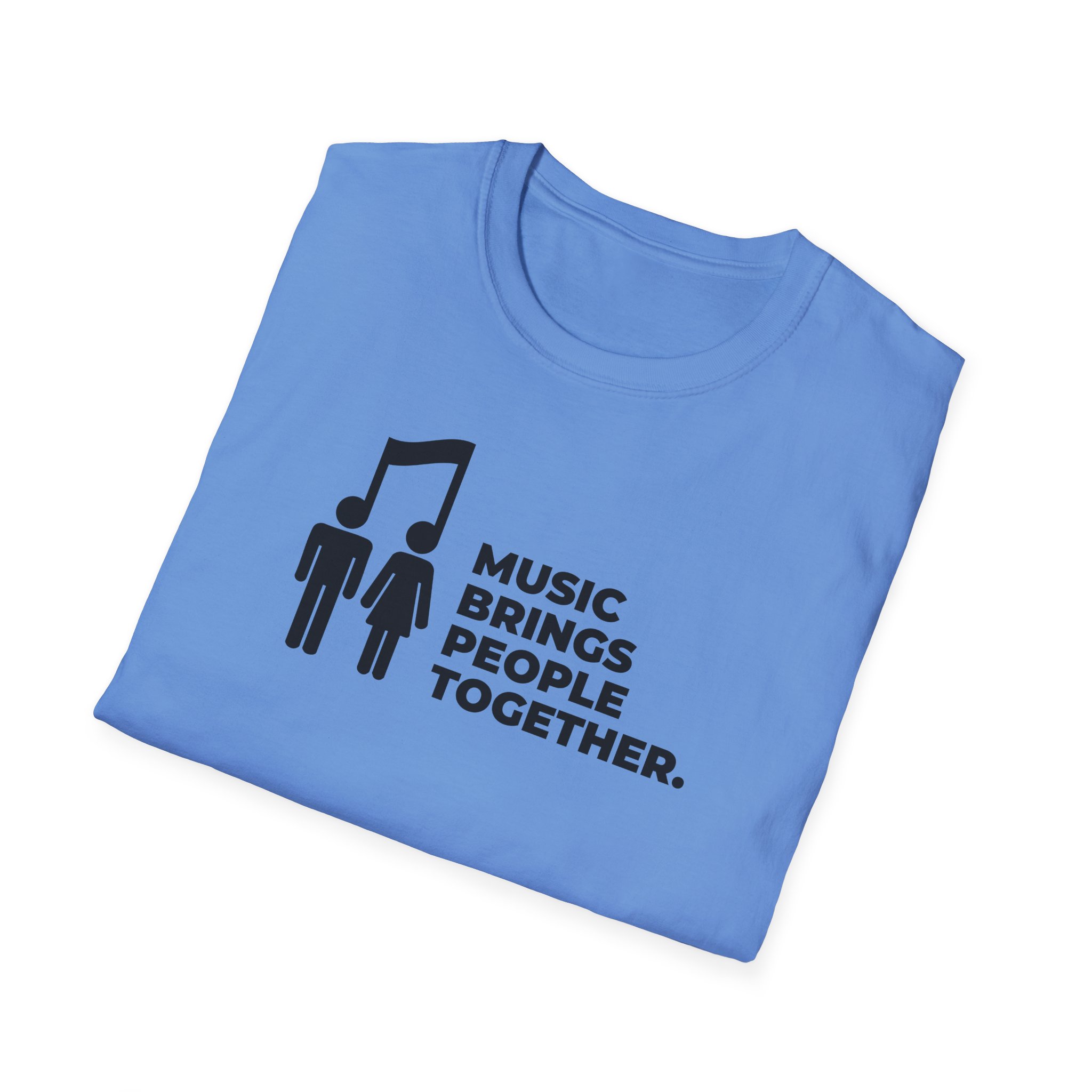 Music Brings People Together Unisex Softstyle T-Shirt - Image 44