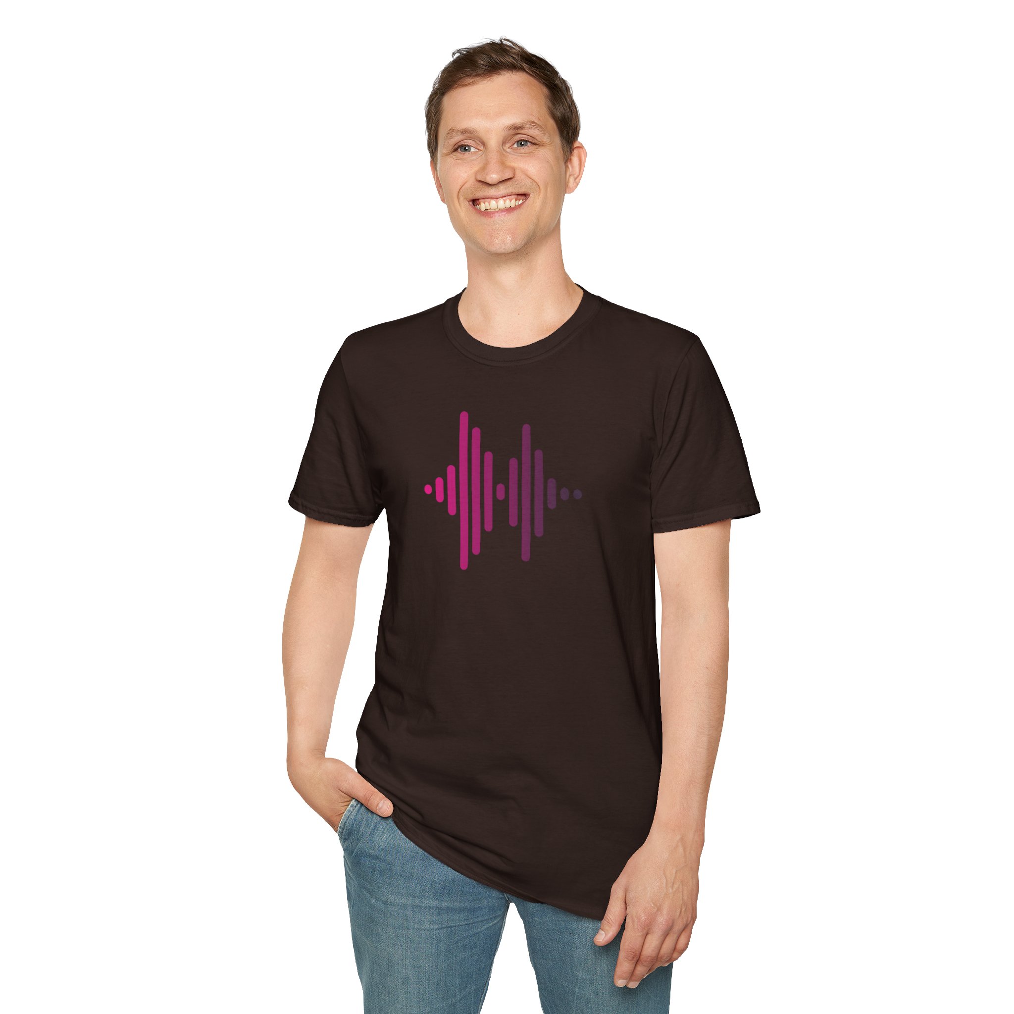Audio Waveform Graphic Tee — Gradient Soundwave T-Shirt - Image 46