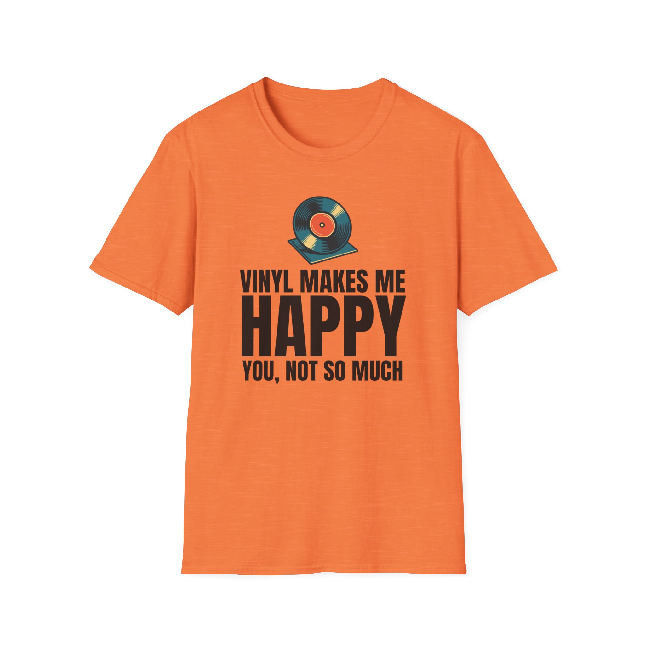 Vinyl Makes Me Happy Unisex T-Shirt - Image 11