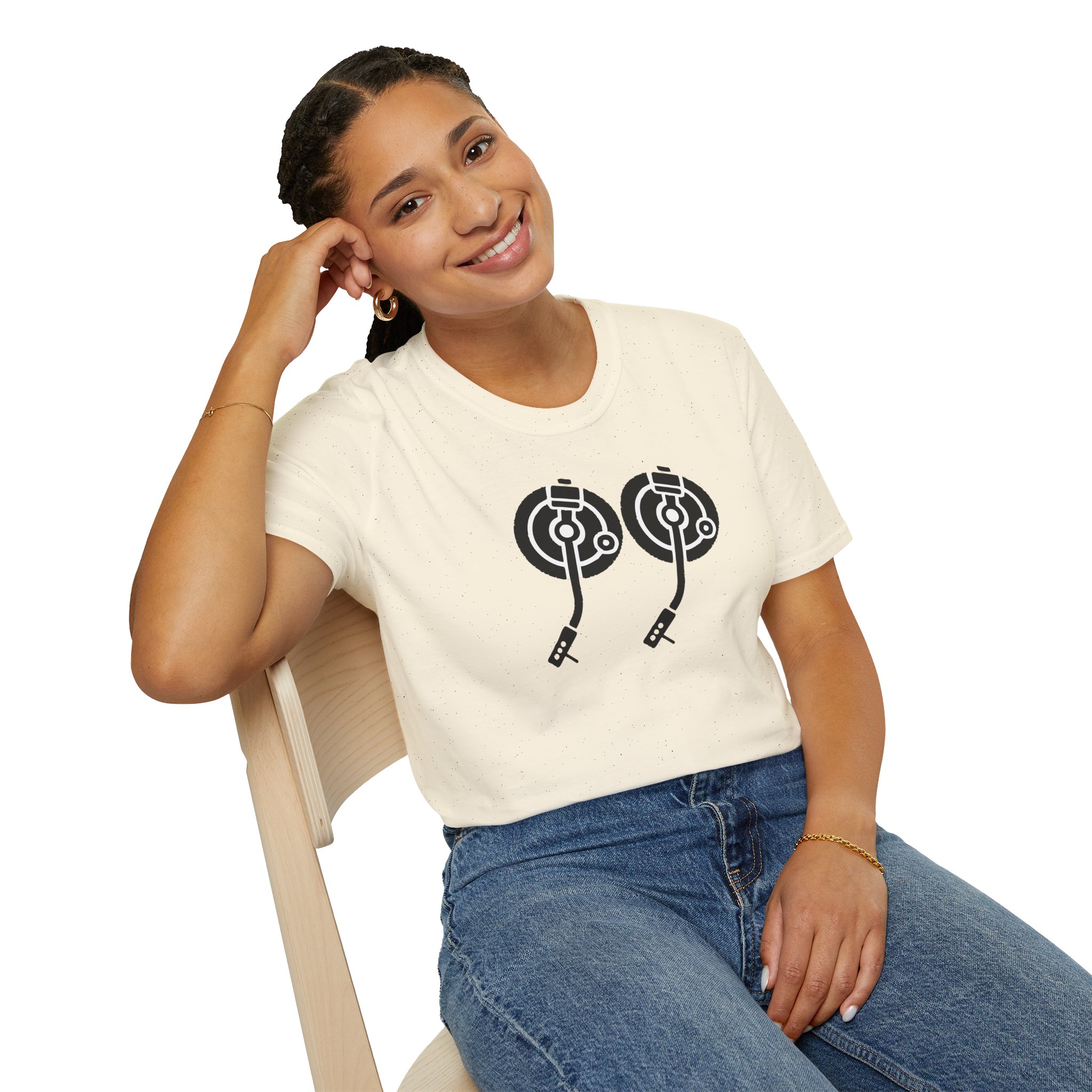 Record Player Turntable Tee — Retro DJ Vinyl Graphic T-Shirt - Image 58