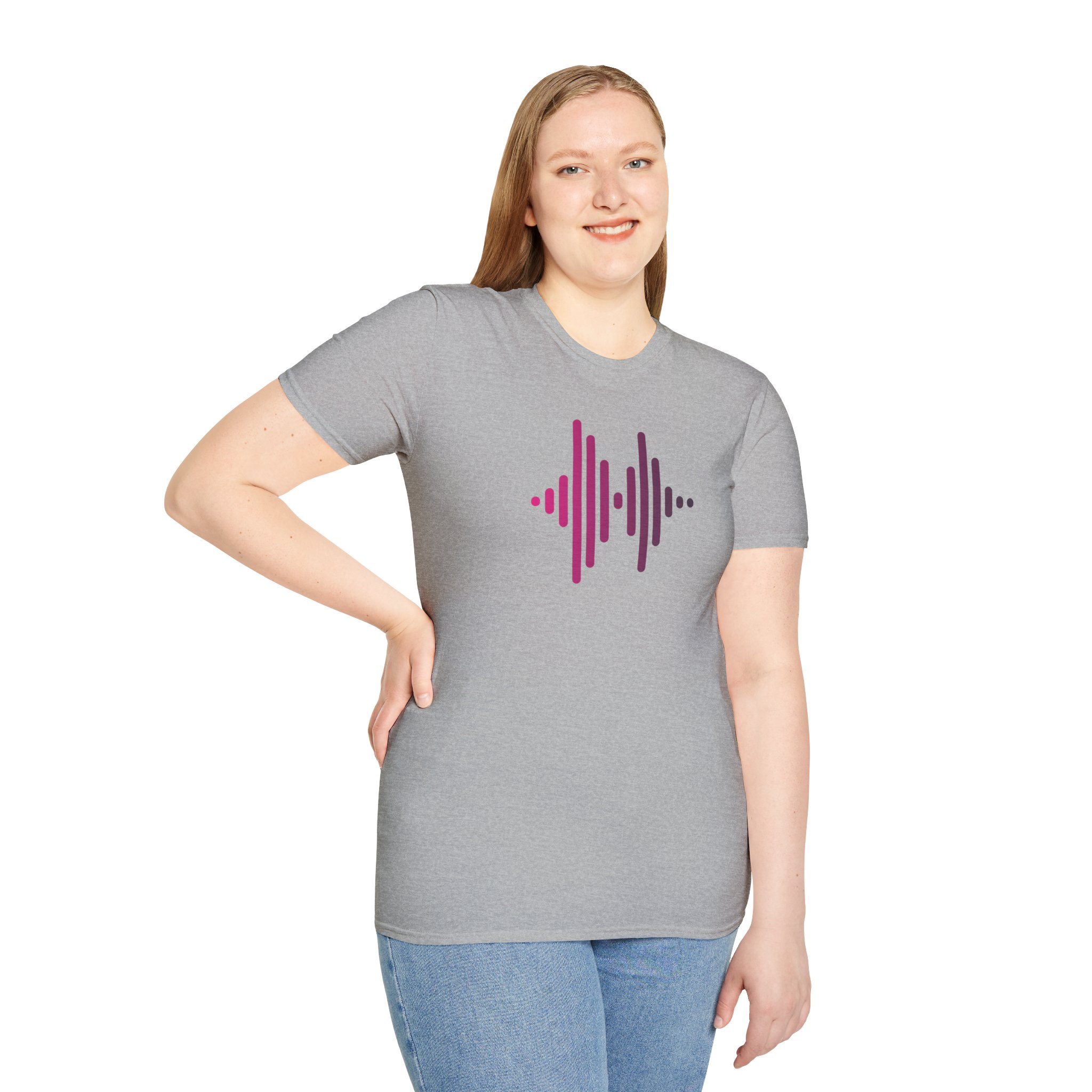 Audio Waveform Graphic Tee — Gradient Soundwave T-Shirt - Image 37