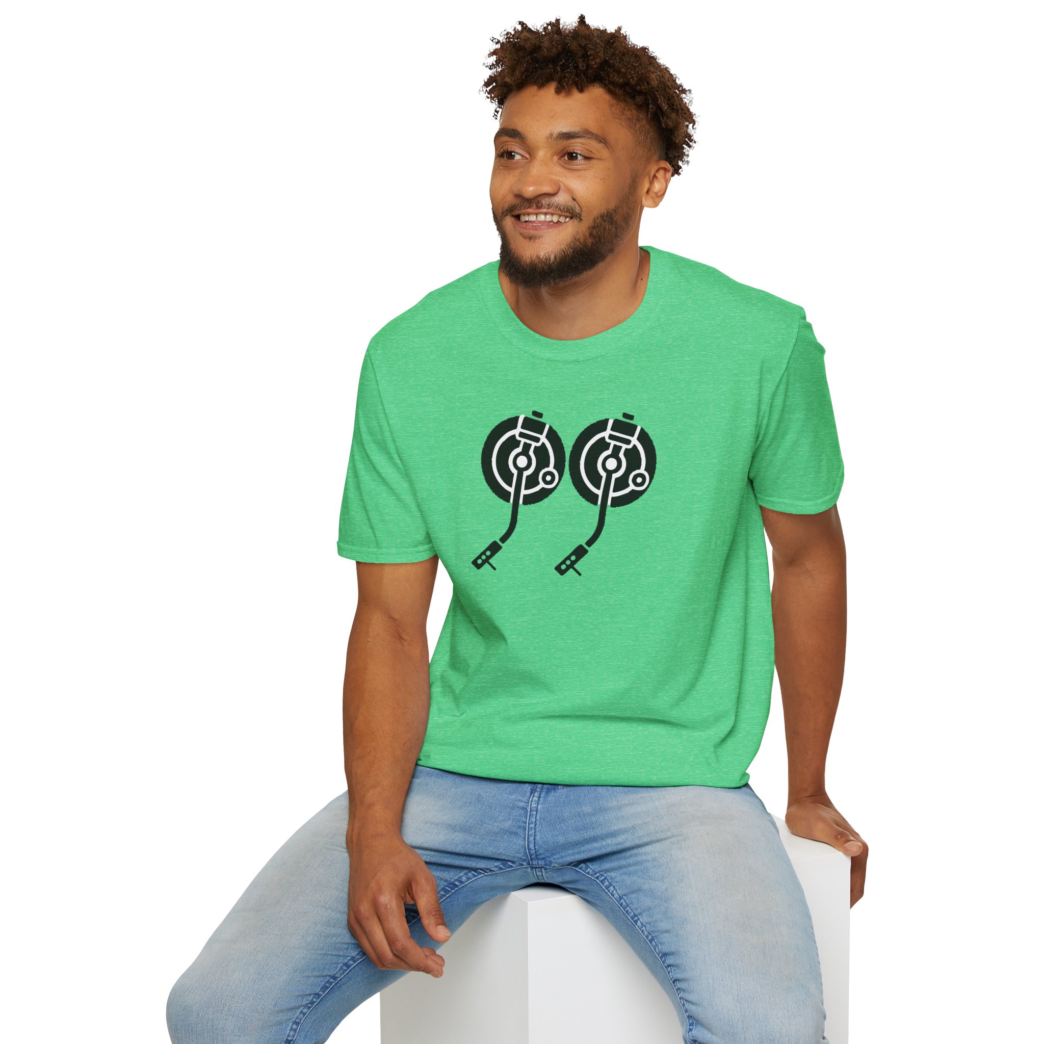 Record Player Turntable Tee — Retro DJ Vinyl Graphic T-Shirt - Image 109