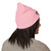 I'm With The DJ (Just Not This One) Embroidered Cuffed Beanie - Thumbnail Image 12