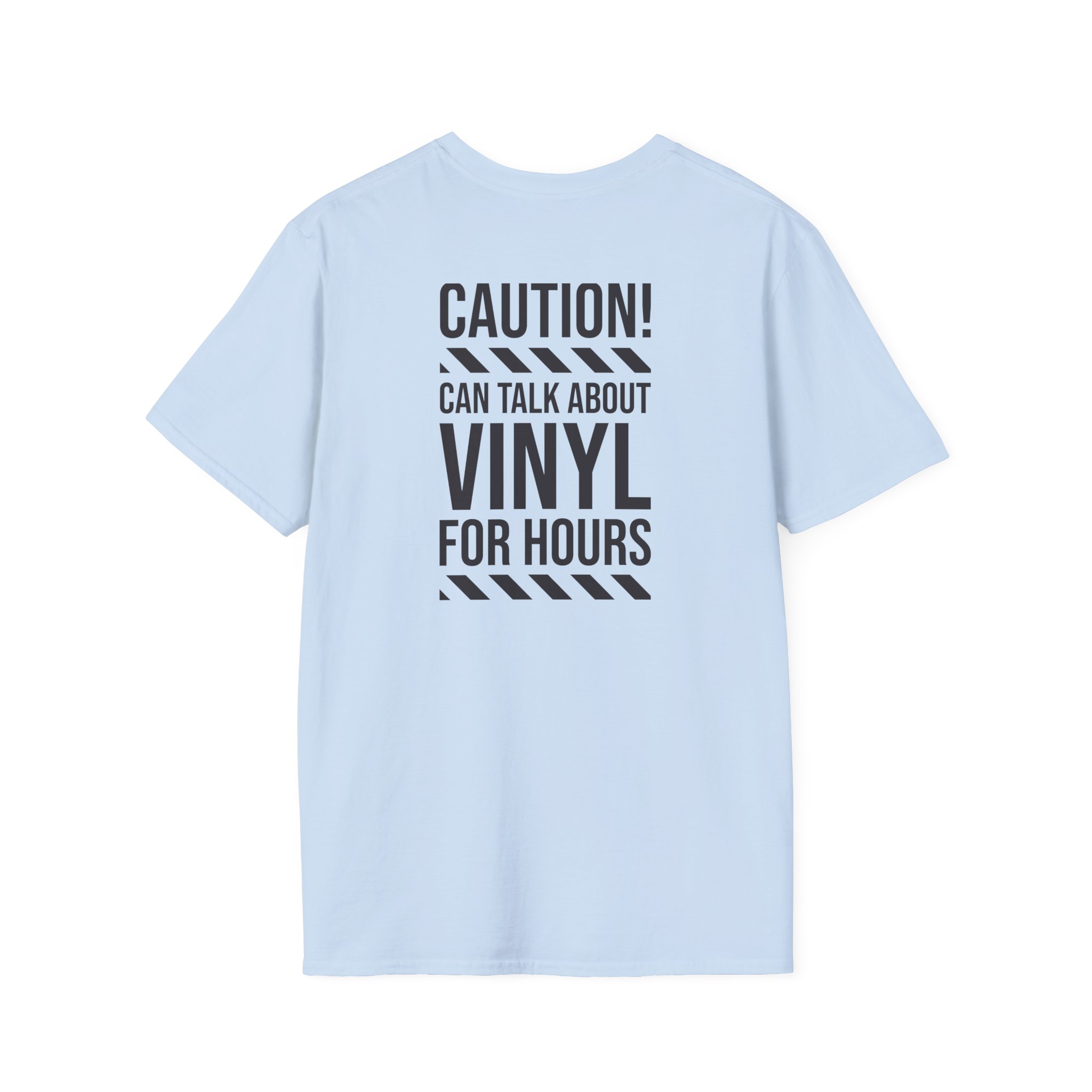 Vinyl Lover T-Shirt — "Caution! Can Talk About Vinyl For Hours" Graphic Tee - Image 80