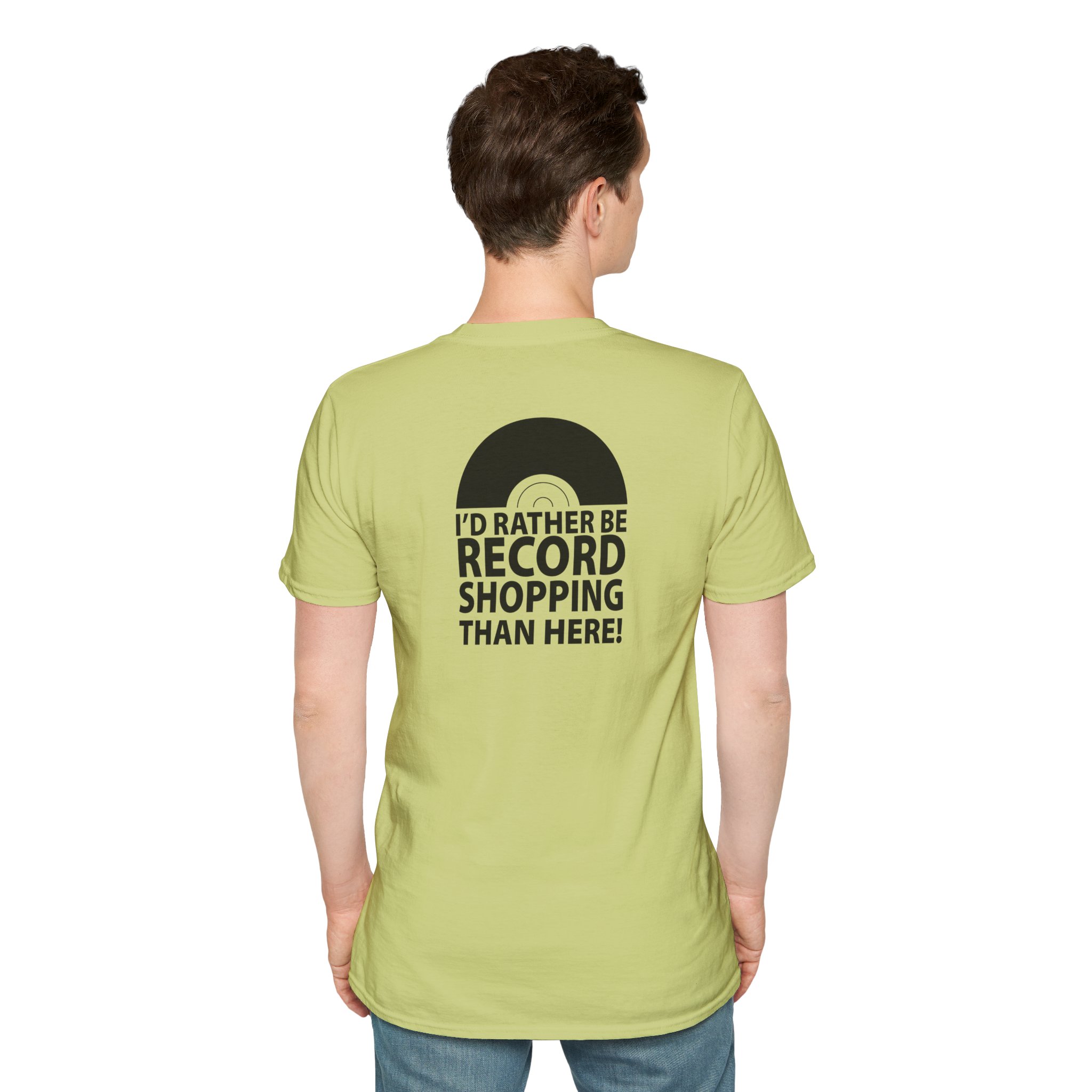 Record Shopping T‑Shirt — “I’d Rather Be Record Shopping Than Here!” Vinyl Lover Tee - Image 48