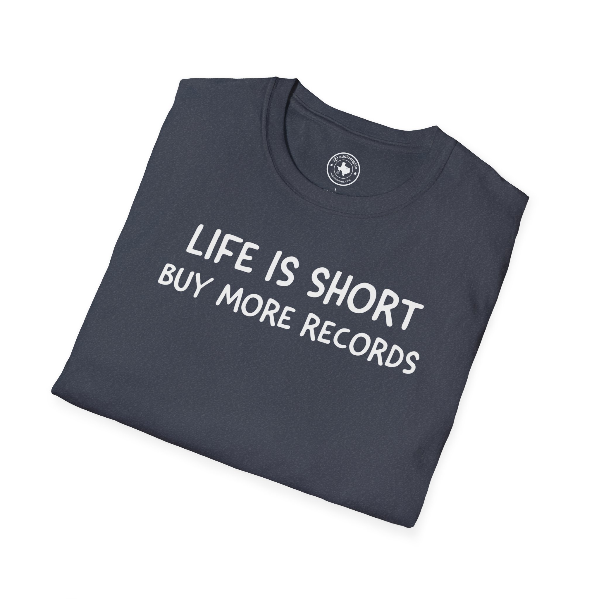 Life Is Short Buy More Records T-Shirt — Vinyl Lover Tee - Image 76