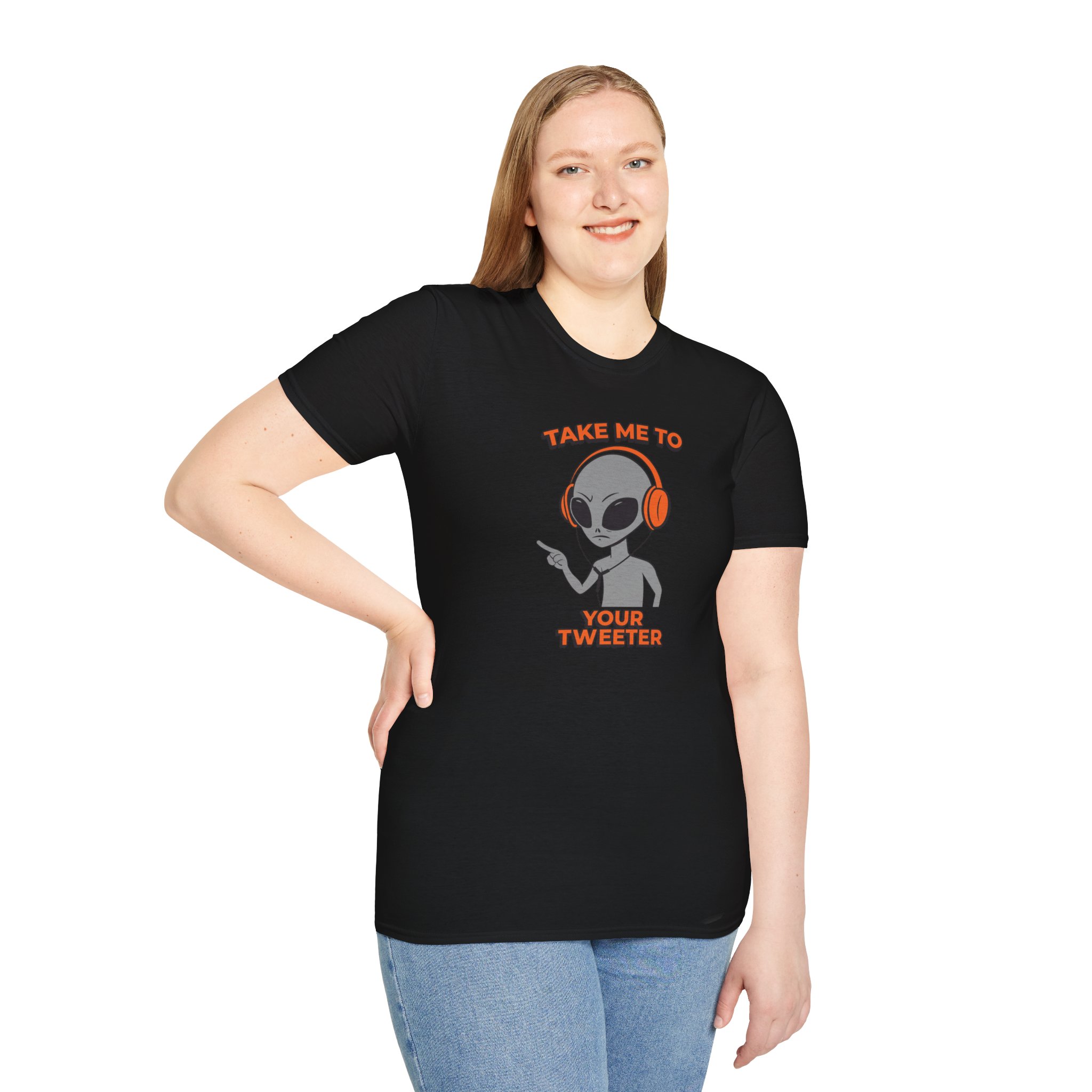 Alien DJ T-Shirt — "Take Me To Your Tweeter" Graphic Tee - Image 18