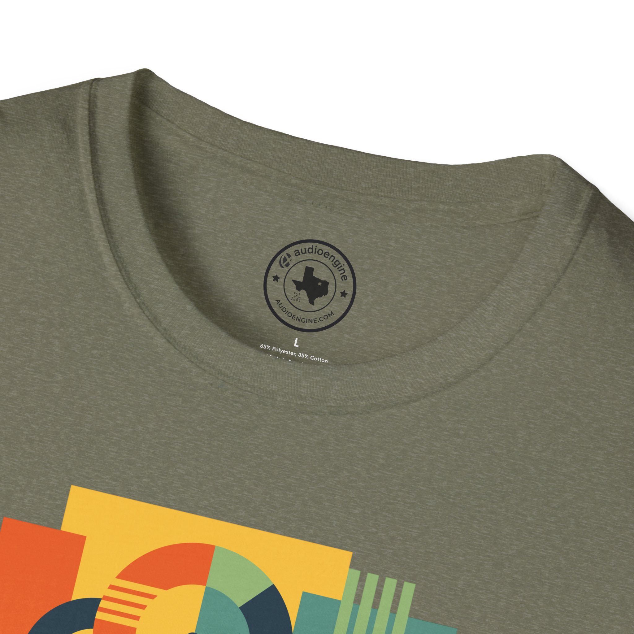 Retro Geometric Vinyl Record T-Shirt — Vintage Music Graphic Tee - Image 53