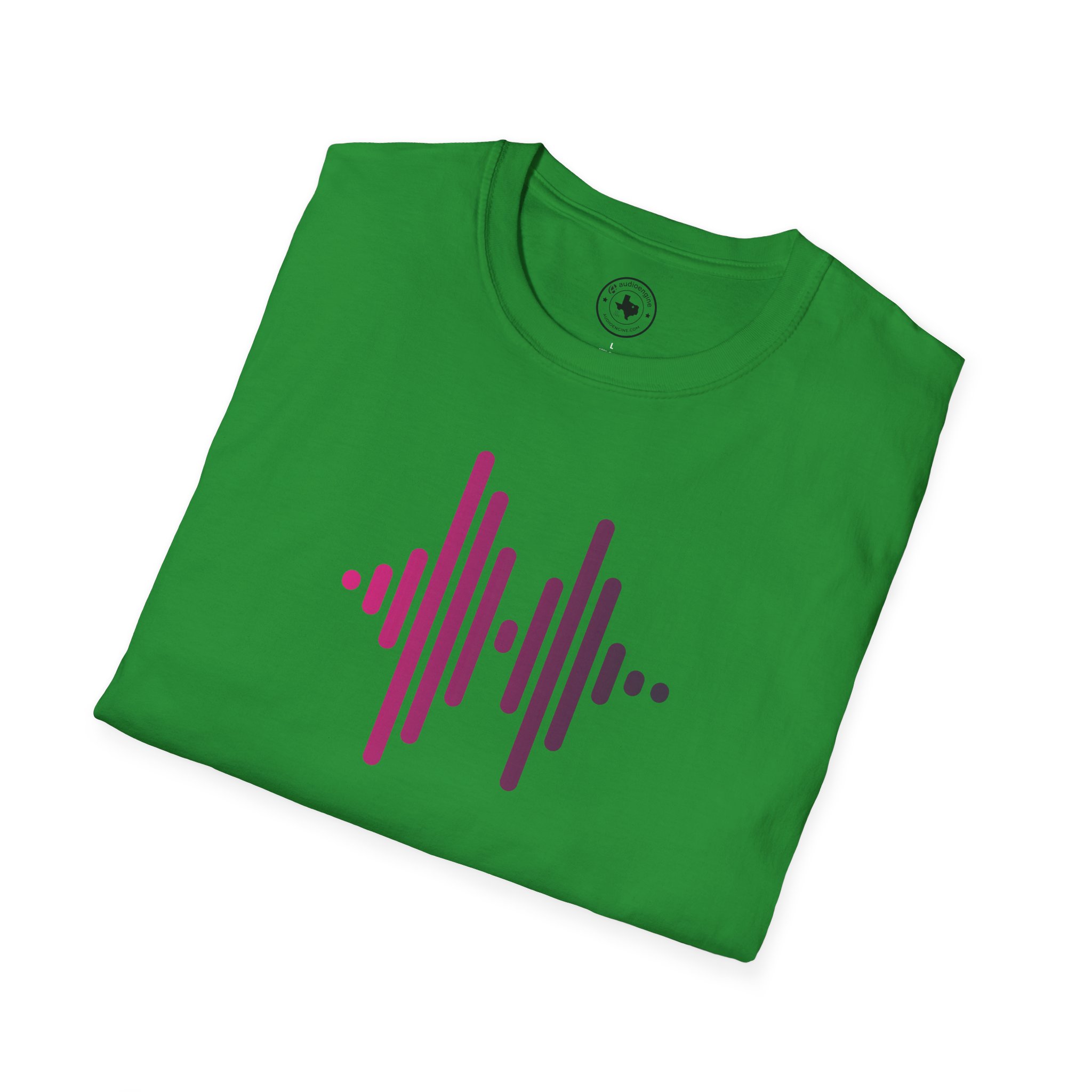 Audio Waveform Graphic Tee — Gradient Soundwave T-Shirt - Image 108