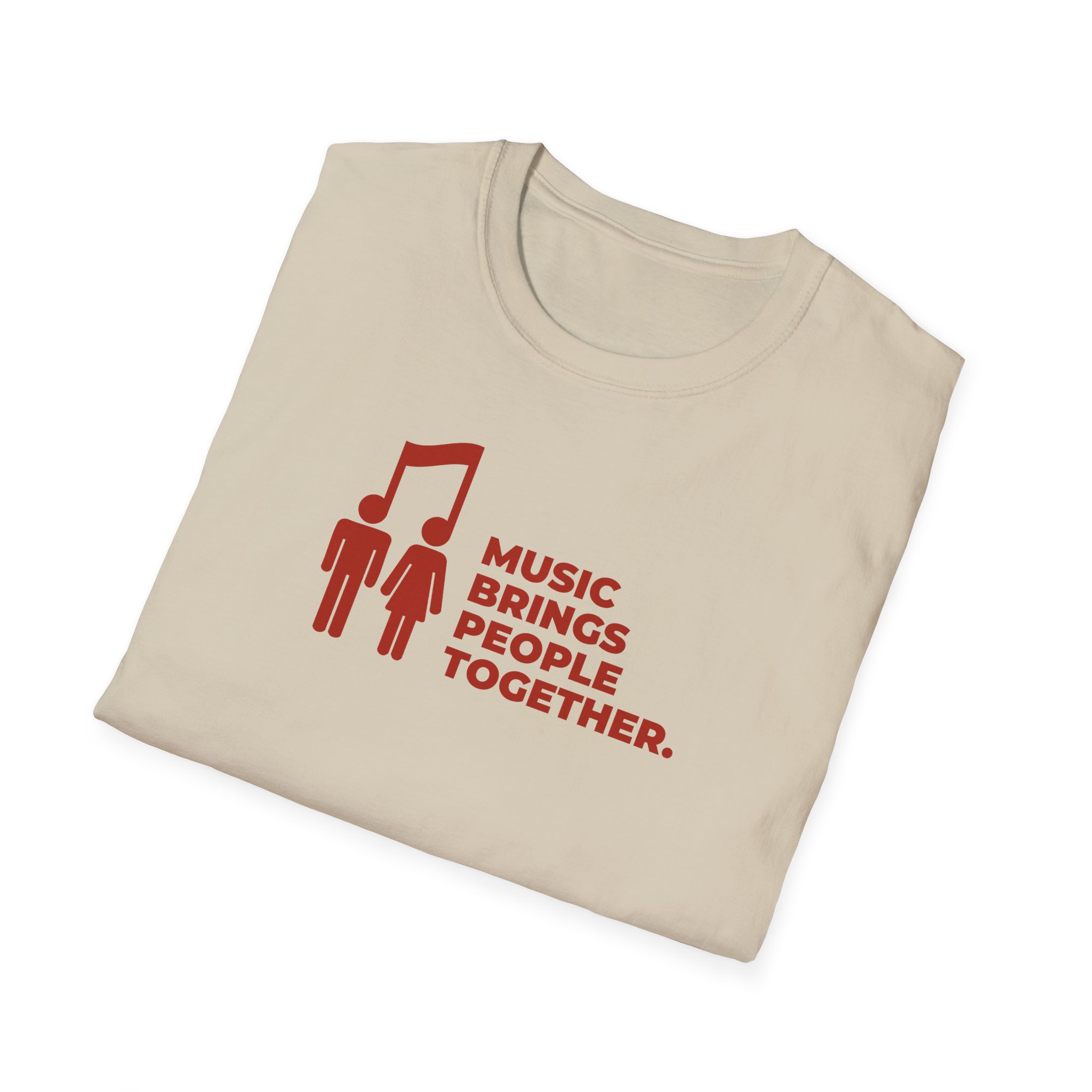 Music Brings People Together Unisex Softstyle T-Shirt - Image 12