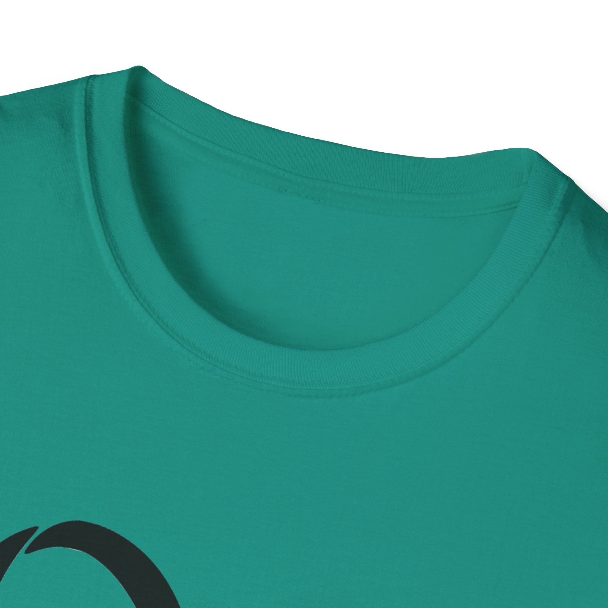 Music Lover Unisex Softstyle T-Shirt with Headphones Design - Image 3