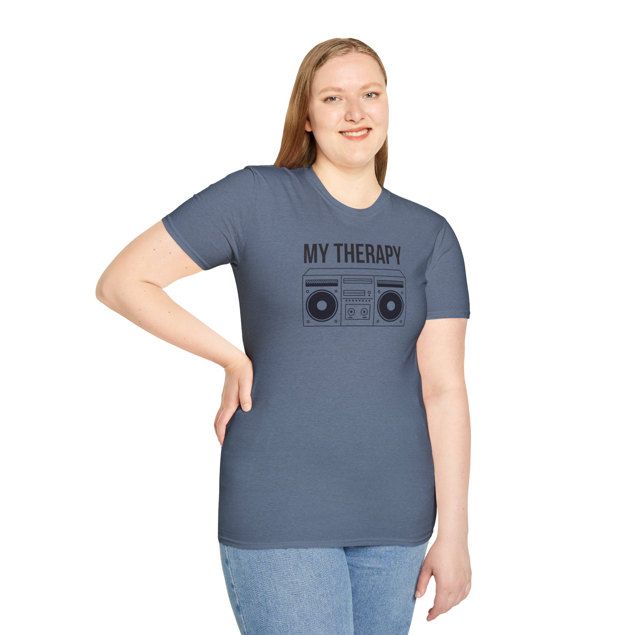 T‑Shirt — "My Therapy" Boombox Graphic Tee - Image 62