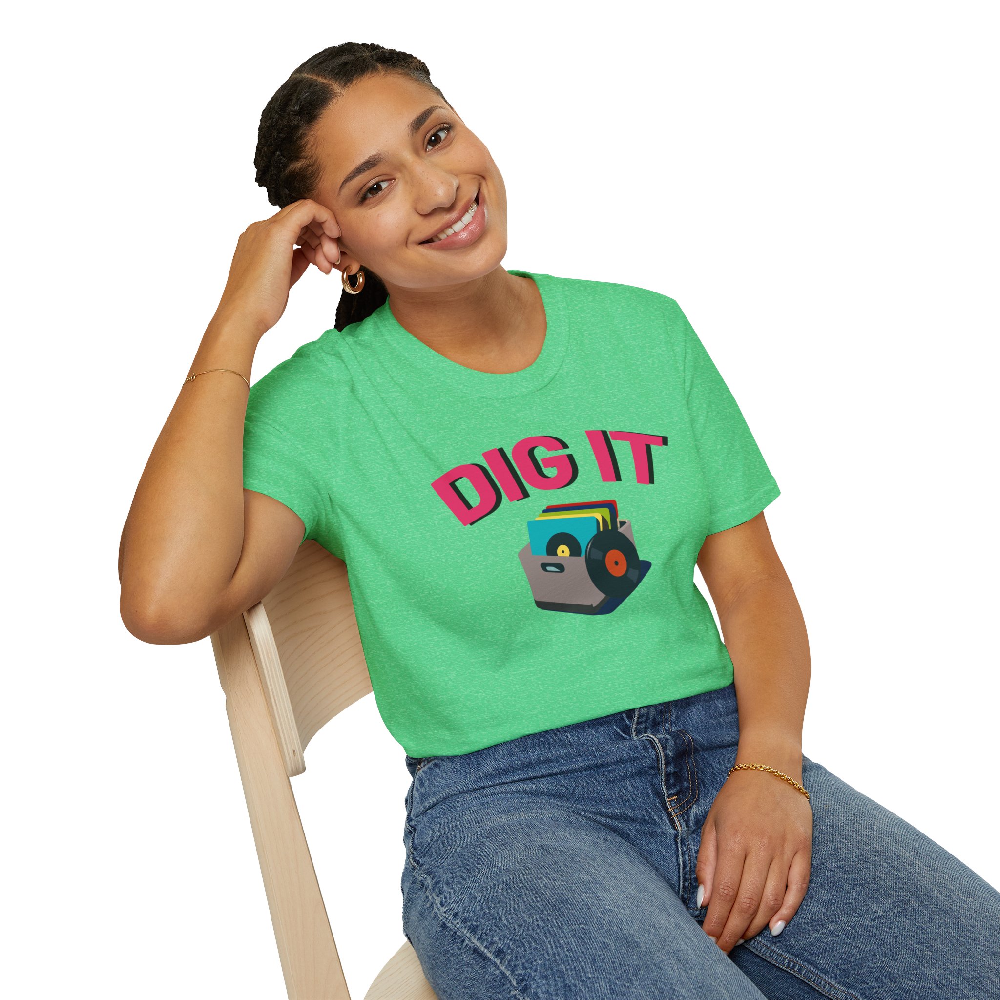Dig It T-Shirt — Retro Excavator Graphic Tee - Image 90