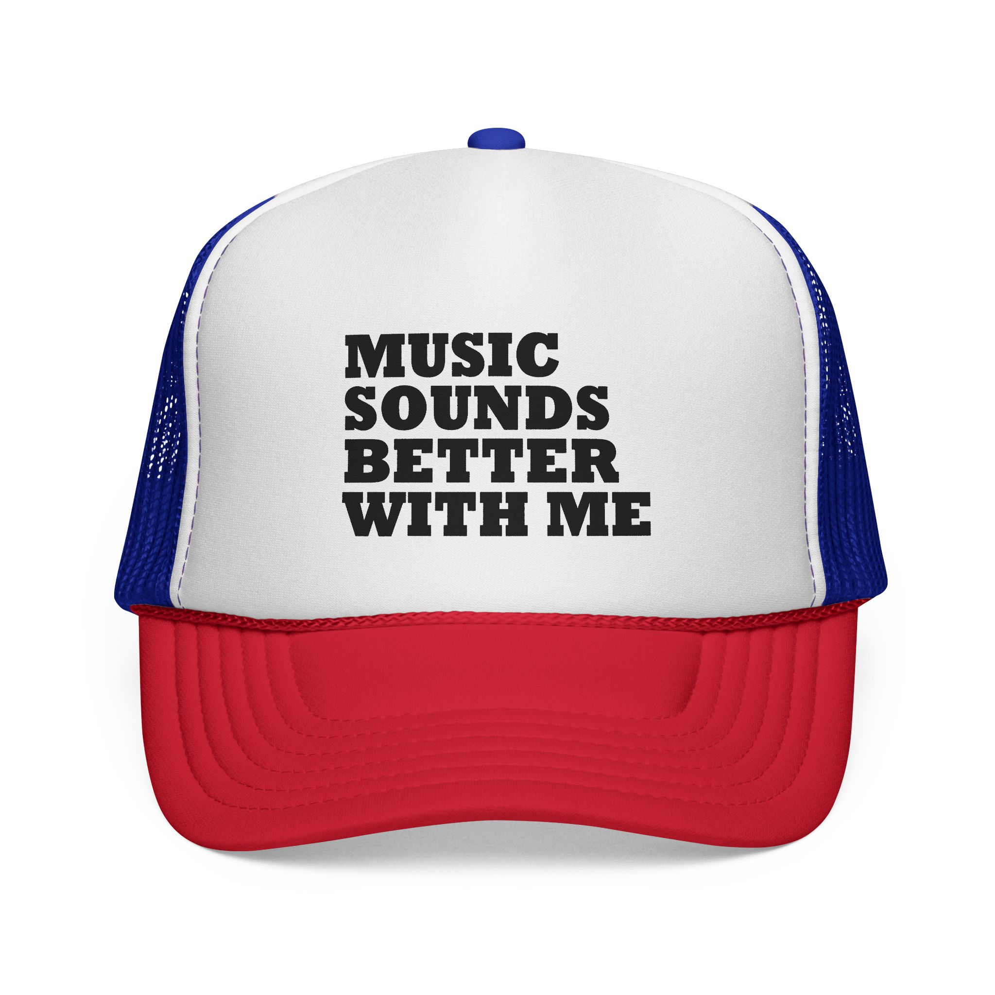 Music Vibe Trucker Cap - "Music Sounds Better With Me" - Image 1