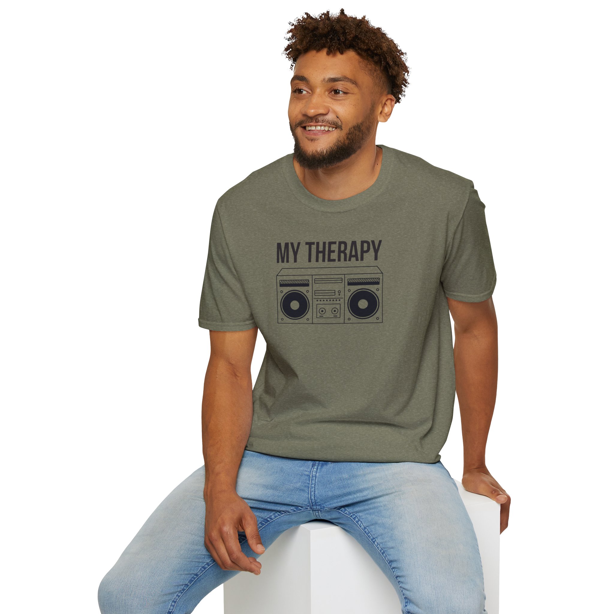 T‑Shirt — "My Therapy" Boombox Graphic Tee - Image 28