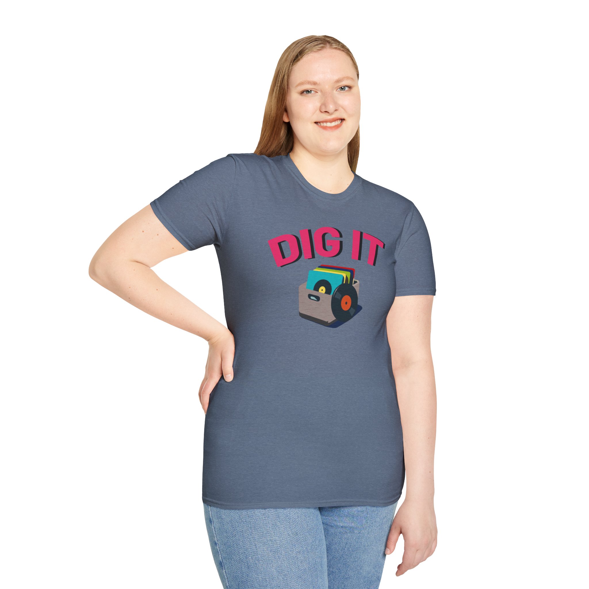 Dig It T-Shirt — Retro Excavator Graphic Tee - Image 113