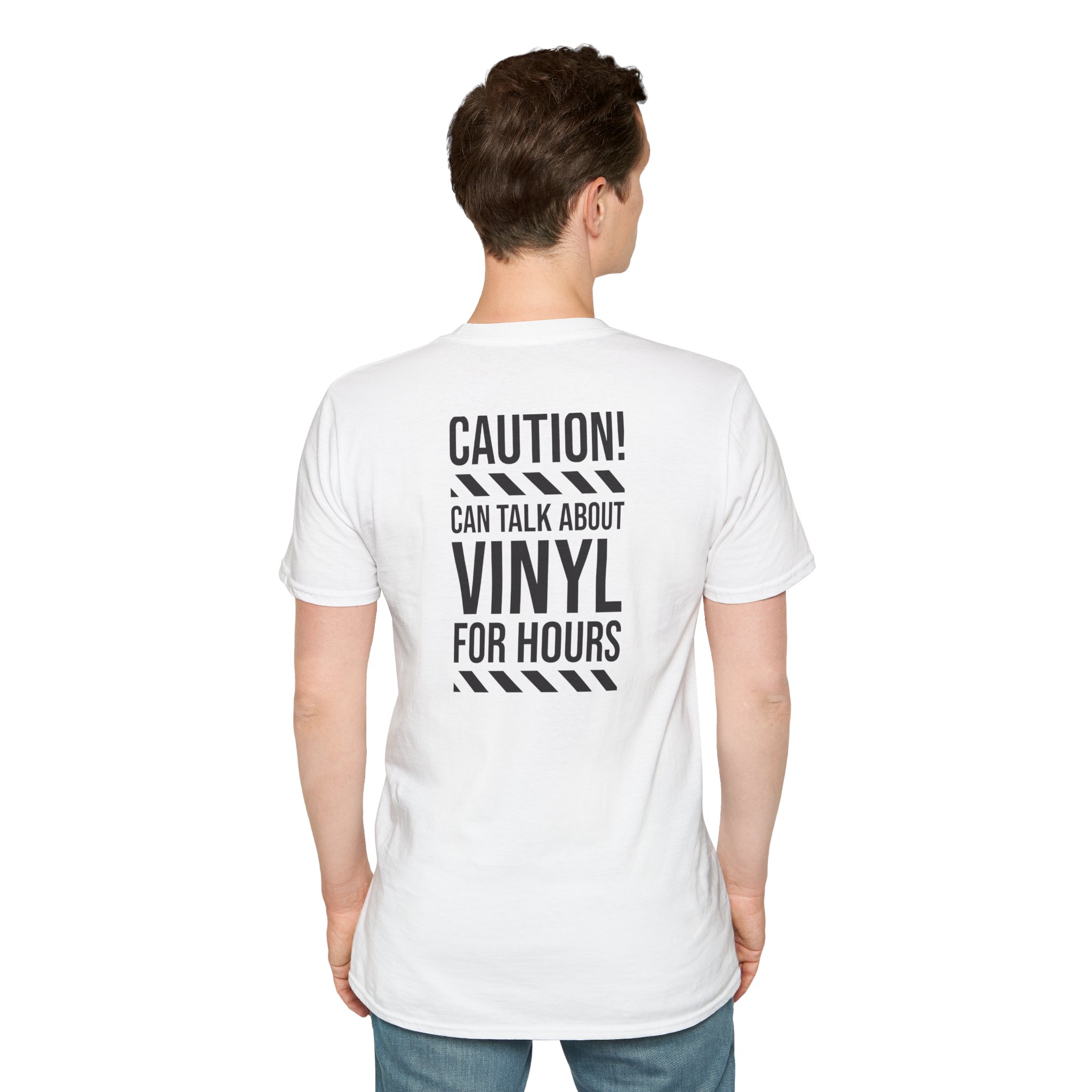 Vinyl Lover T-Shirt — "Caution! Can Talk About Vinyl For Hours" Graphic Tee - Image 12