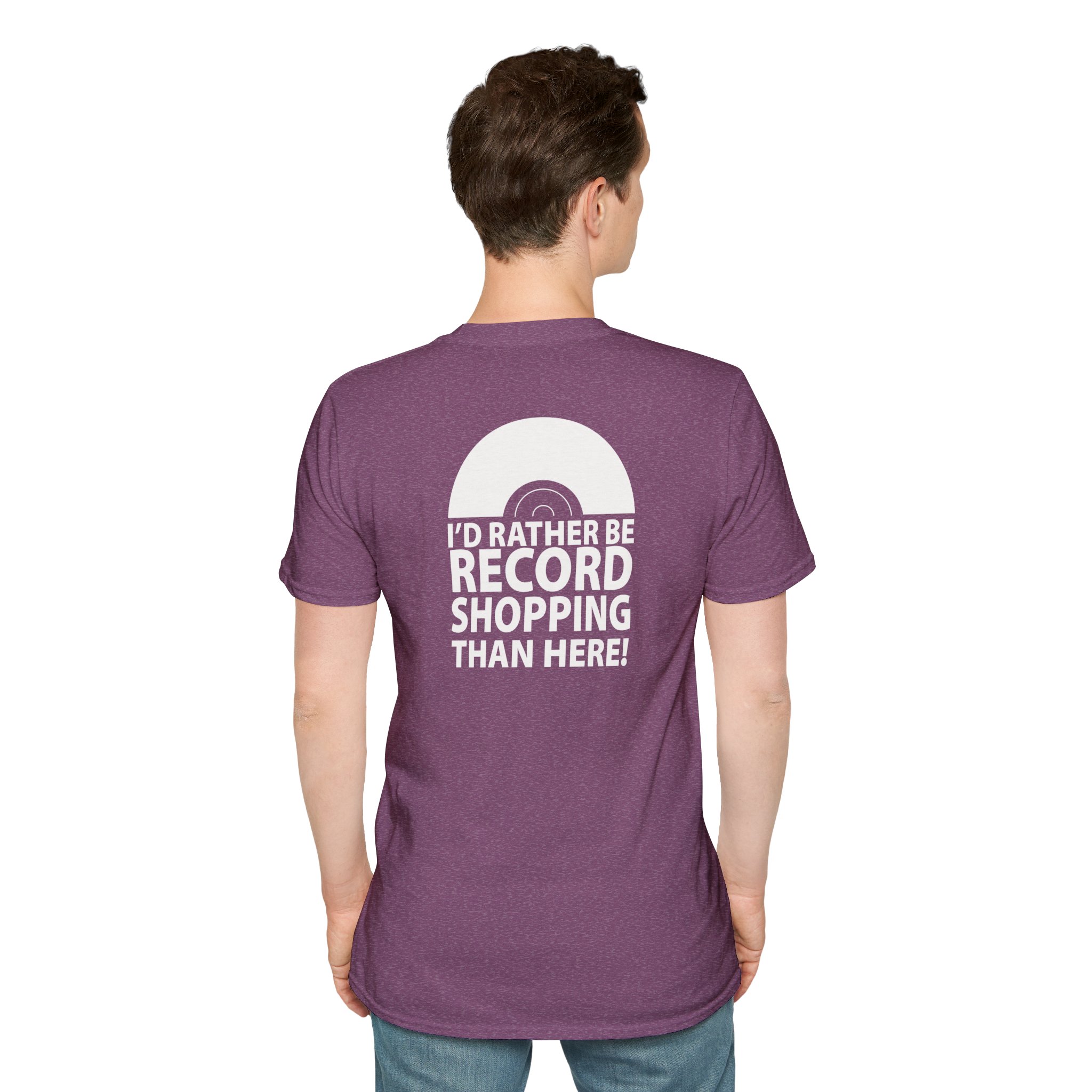 Record Shopping T‑Shirt — “I’d Rather Be Record Shopping Than Here!” Vinyl Lover Tee - Image 78
