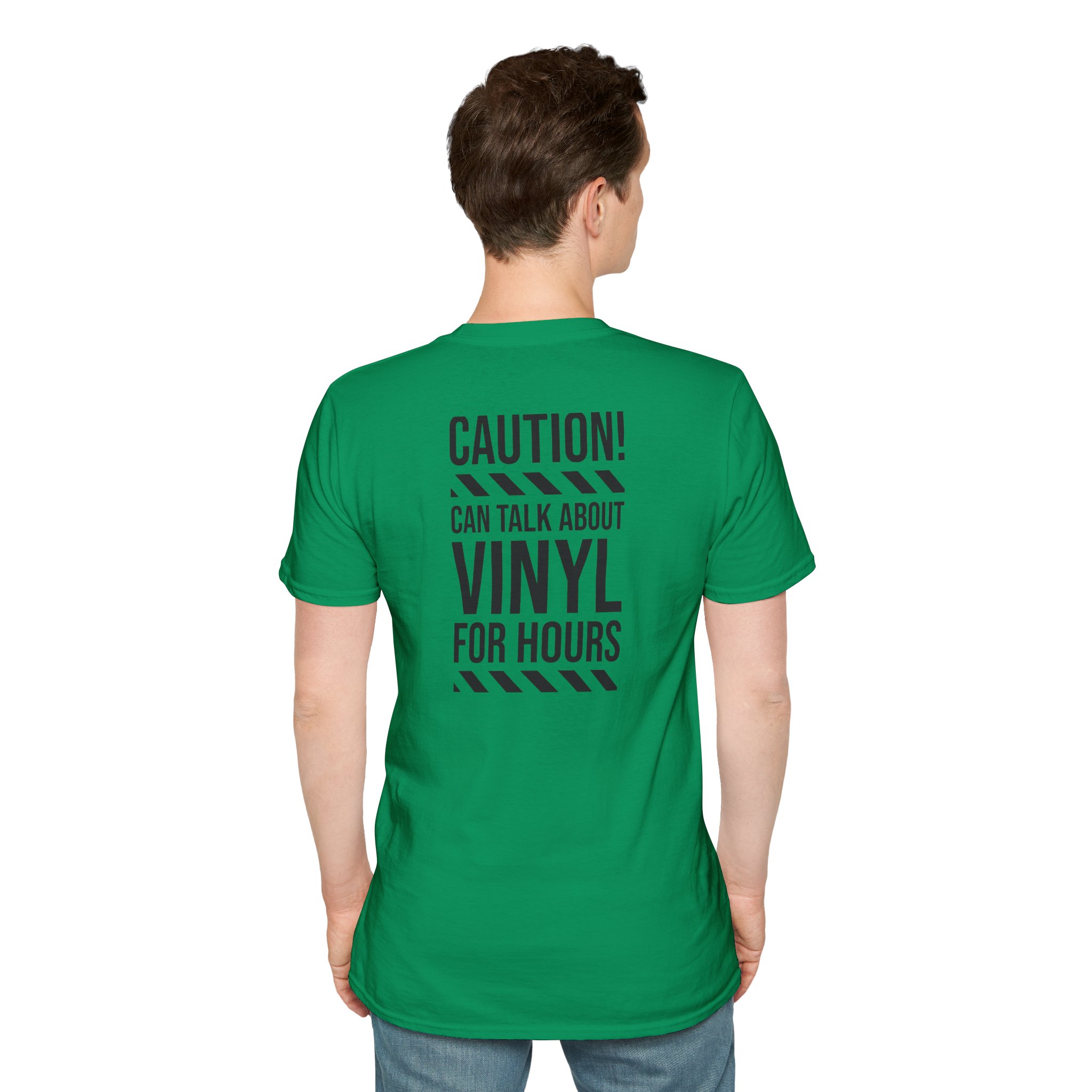 Vinyl Lover T-Shirt — "Caution! Can Talk About Vinyl For Hours" Graphic Tee - Image 78
