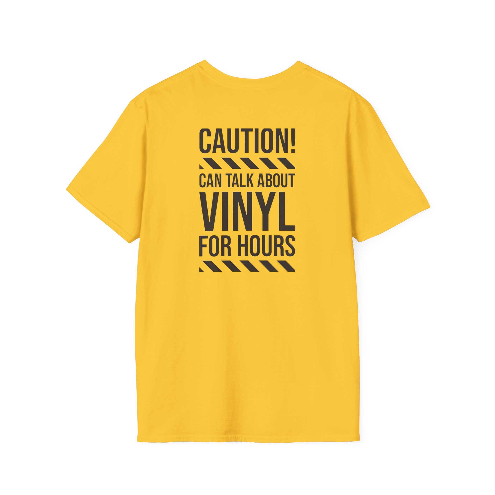 Vinyl Lover T-Shirt — "Caution! Can Talk About Vinyl For Hours" Graphic Tee - Image 50