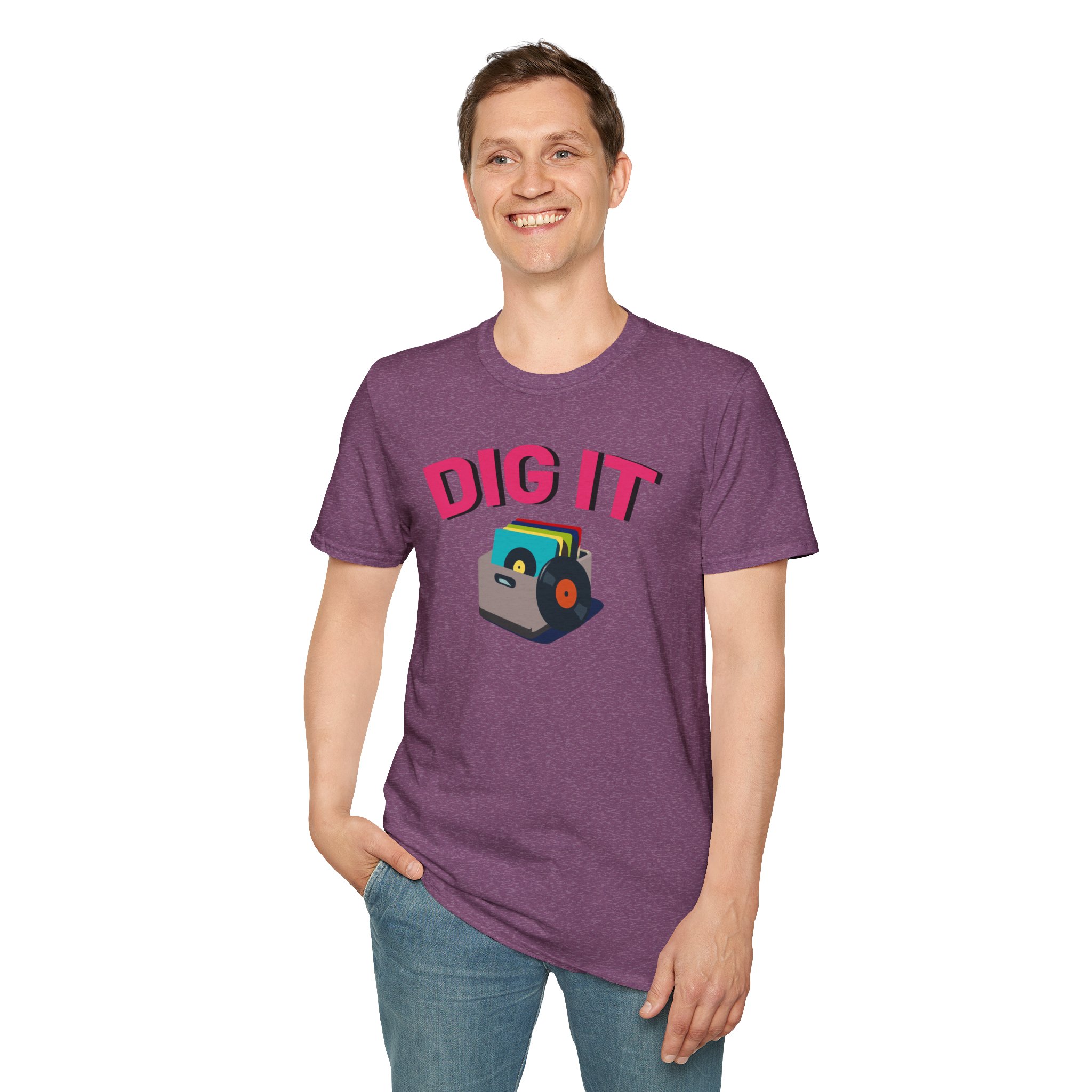 Dig It T-Shirt — Retro Excavator Graphic Tee - Image 7