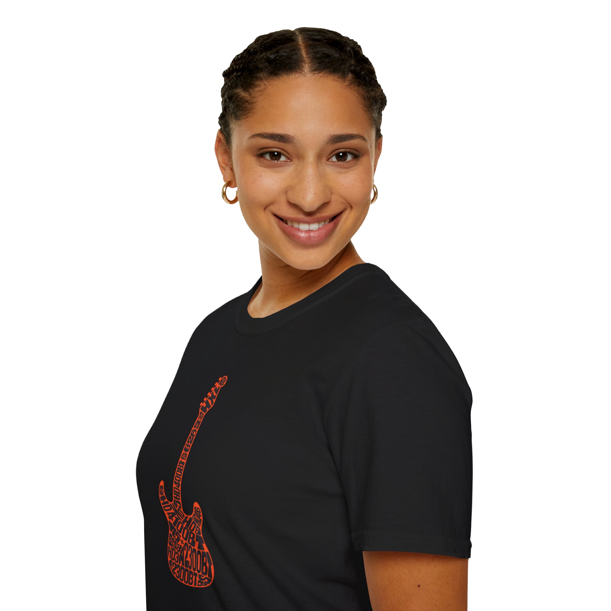 Electric Guitar Graphic T‑Shirt — Red Pattern Rock Music Tee - Image 27