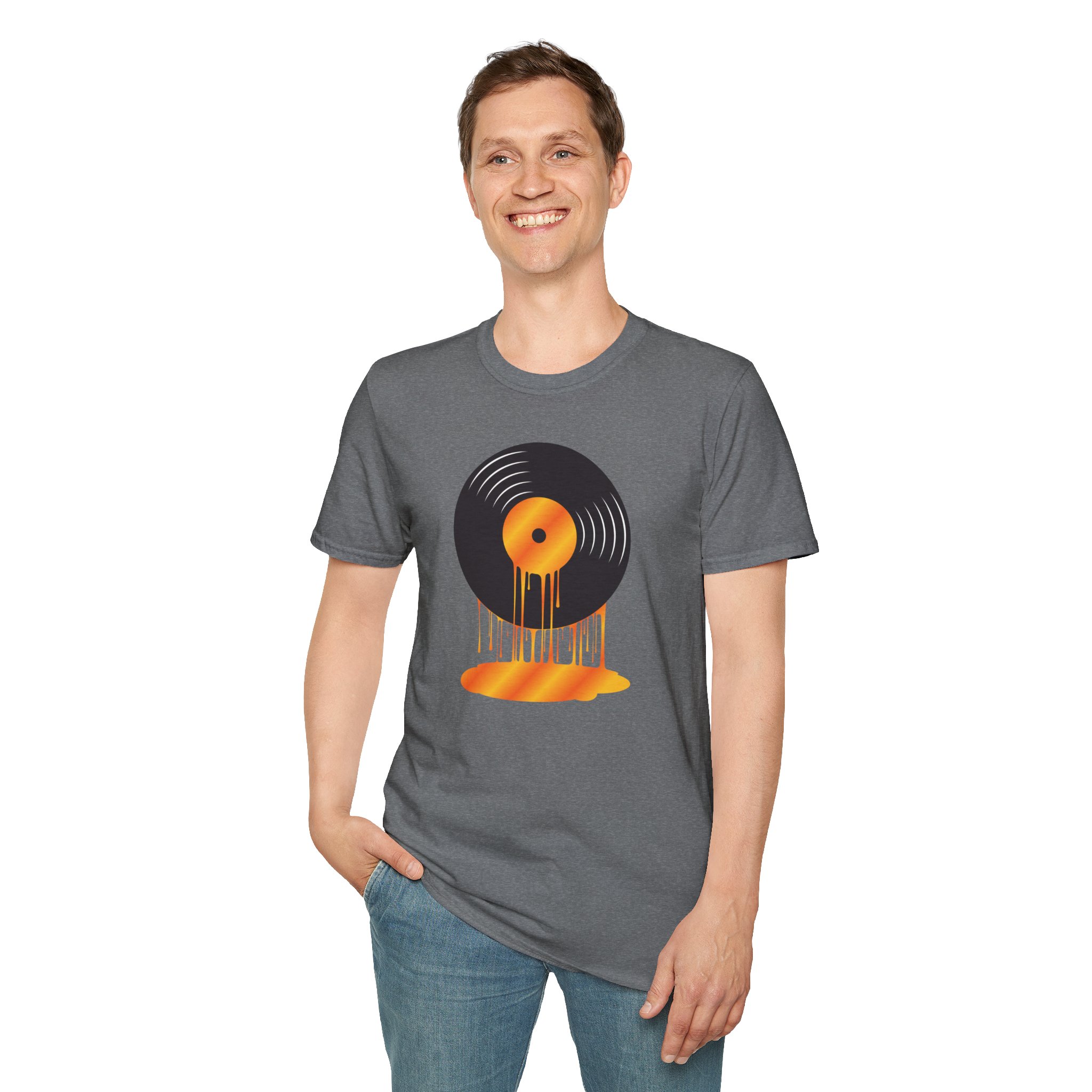 Melting Vinyl Record T-Shirt – Retro Music Tee - Image 51