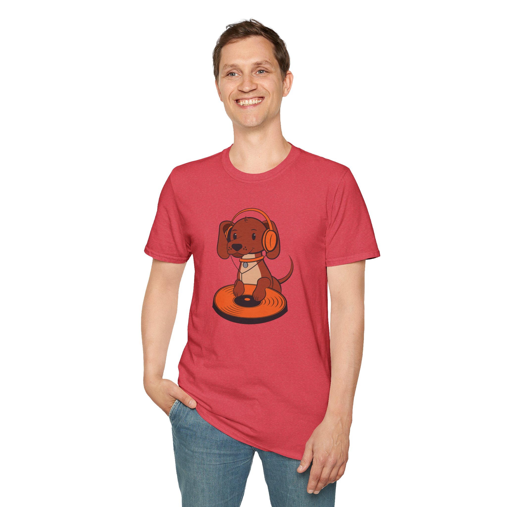 DJ Dachshund Tee — Cute Dog with Headphones Graphic T-Shirt - Image 136
