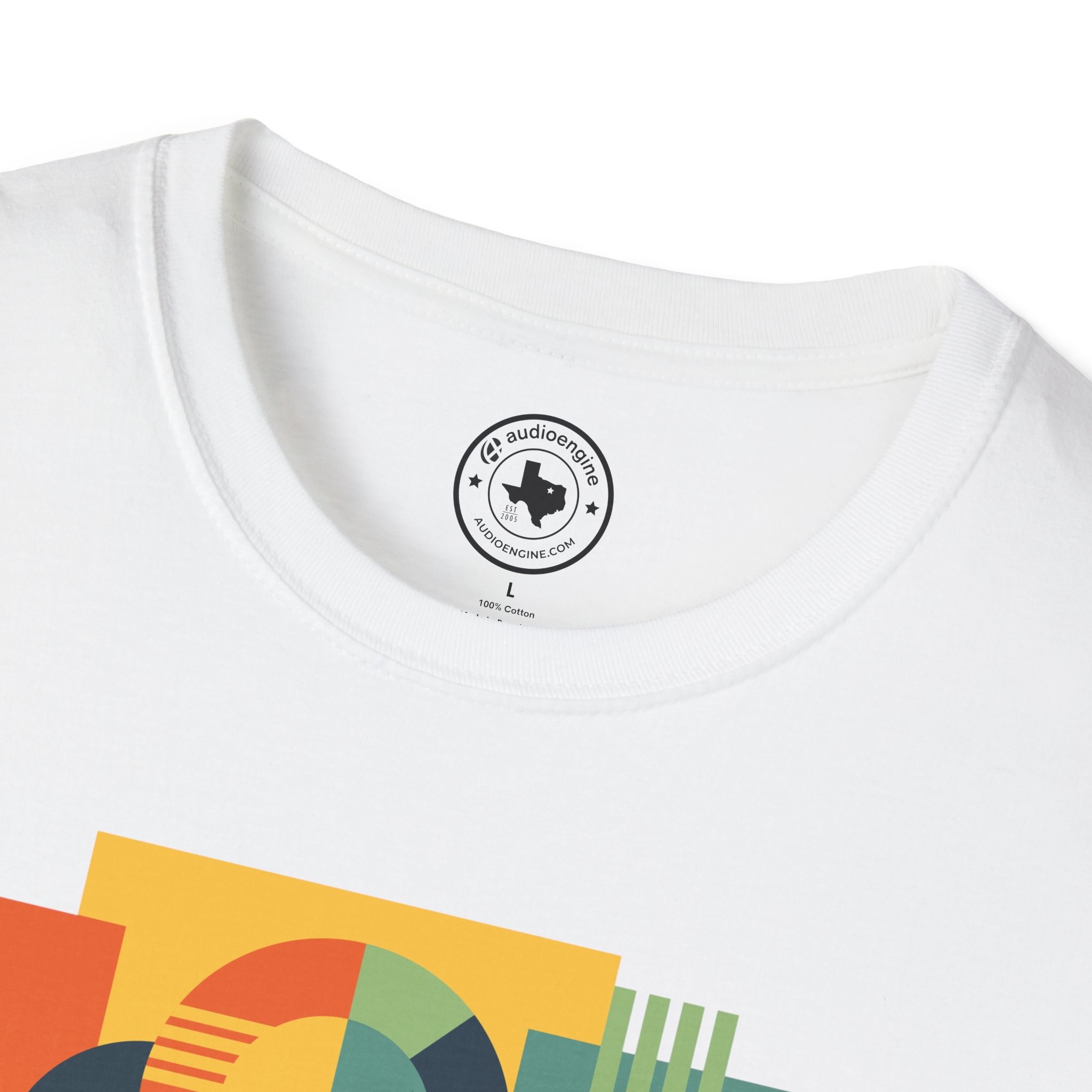 Retro Geometric Vinyl Record T-Shirt - Image 11