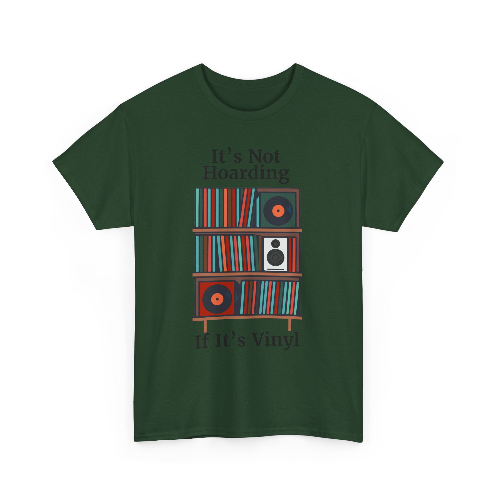 Vinyl Lover's Tee, Music Enthusiast Shirt, Record Collector Gift, Unique Vinyl Print T-Shirt, It's Not Hoarding If It's Vinyl - Image 31