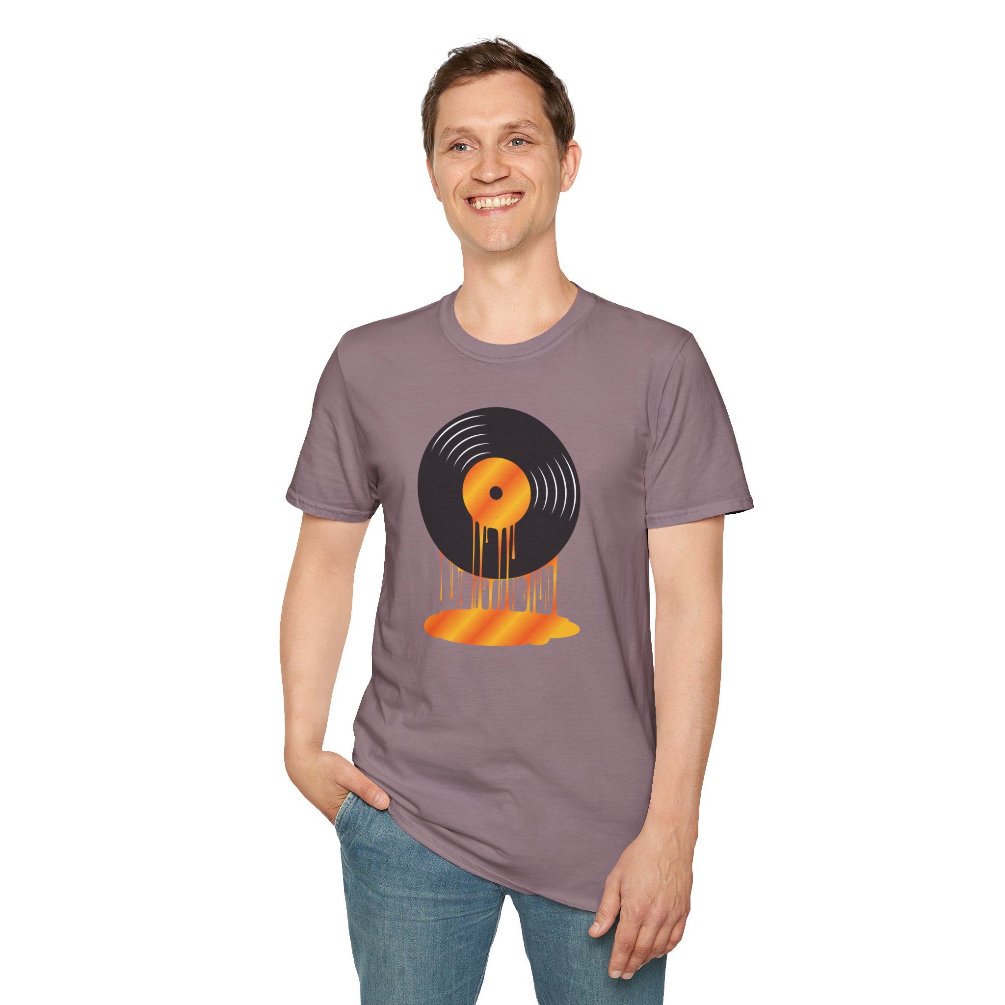 Melting Vinyl Record T-Shirt – Retro Music Tee - Image 123