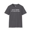 Life Is Short Buy More Records T-Shirt — Vinyl Lover Tee - Thumbnail Image 2