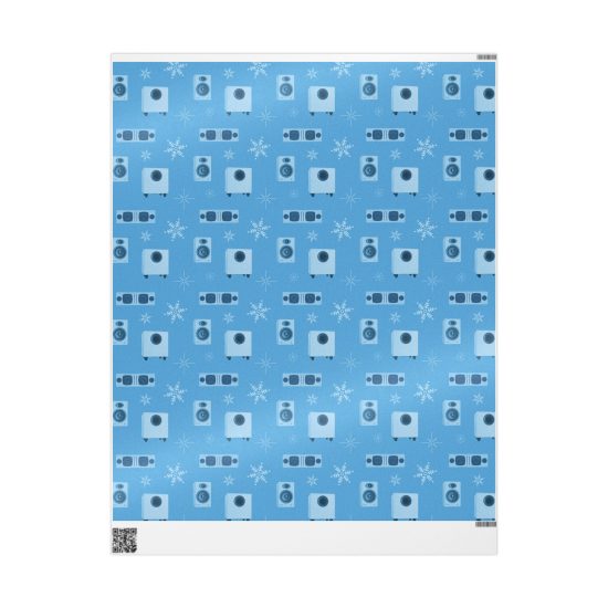 Holiday Wrapping Papers - Light Blue