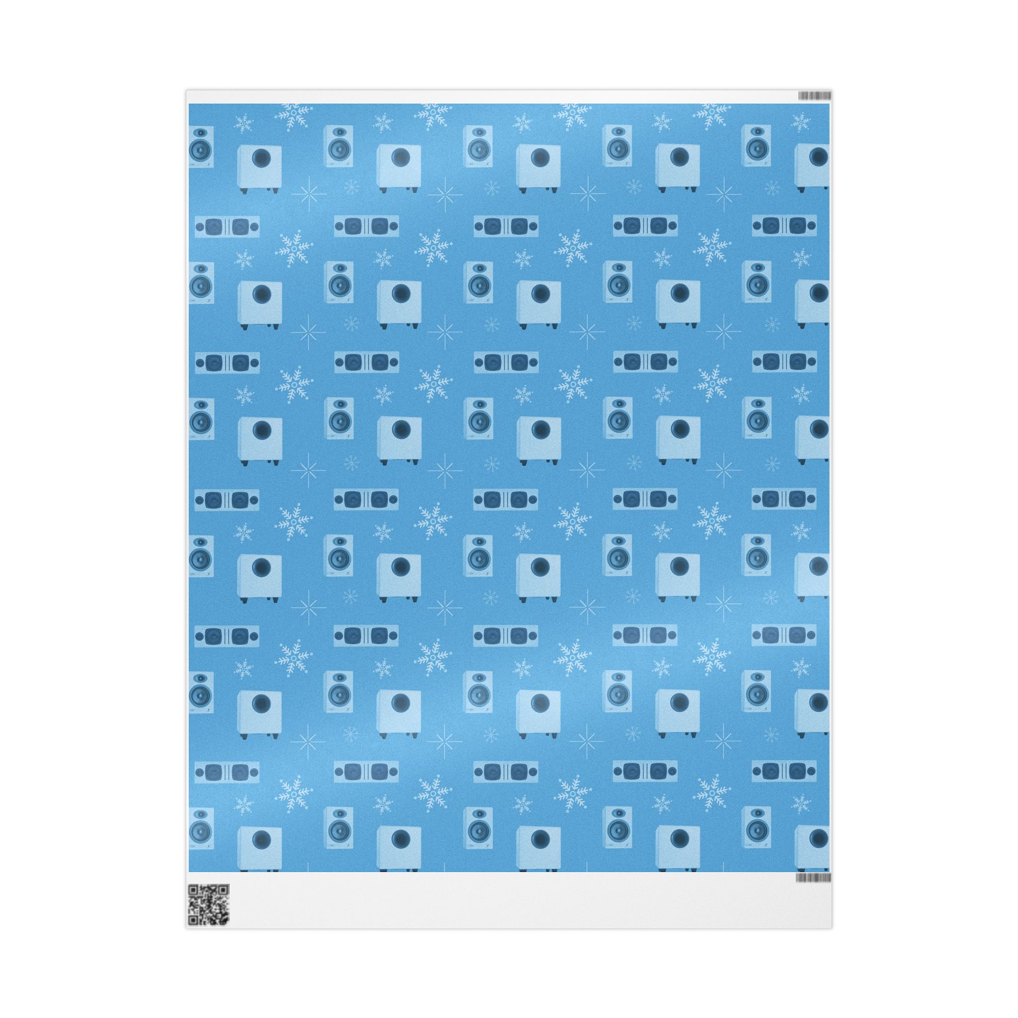 Holiday Wrapping Papers - Light Blue - Image 1