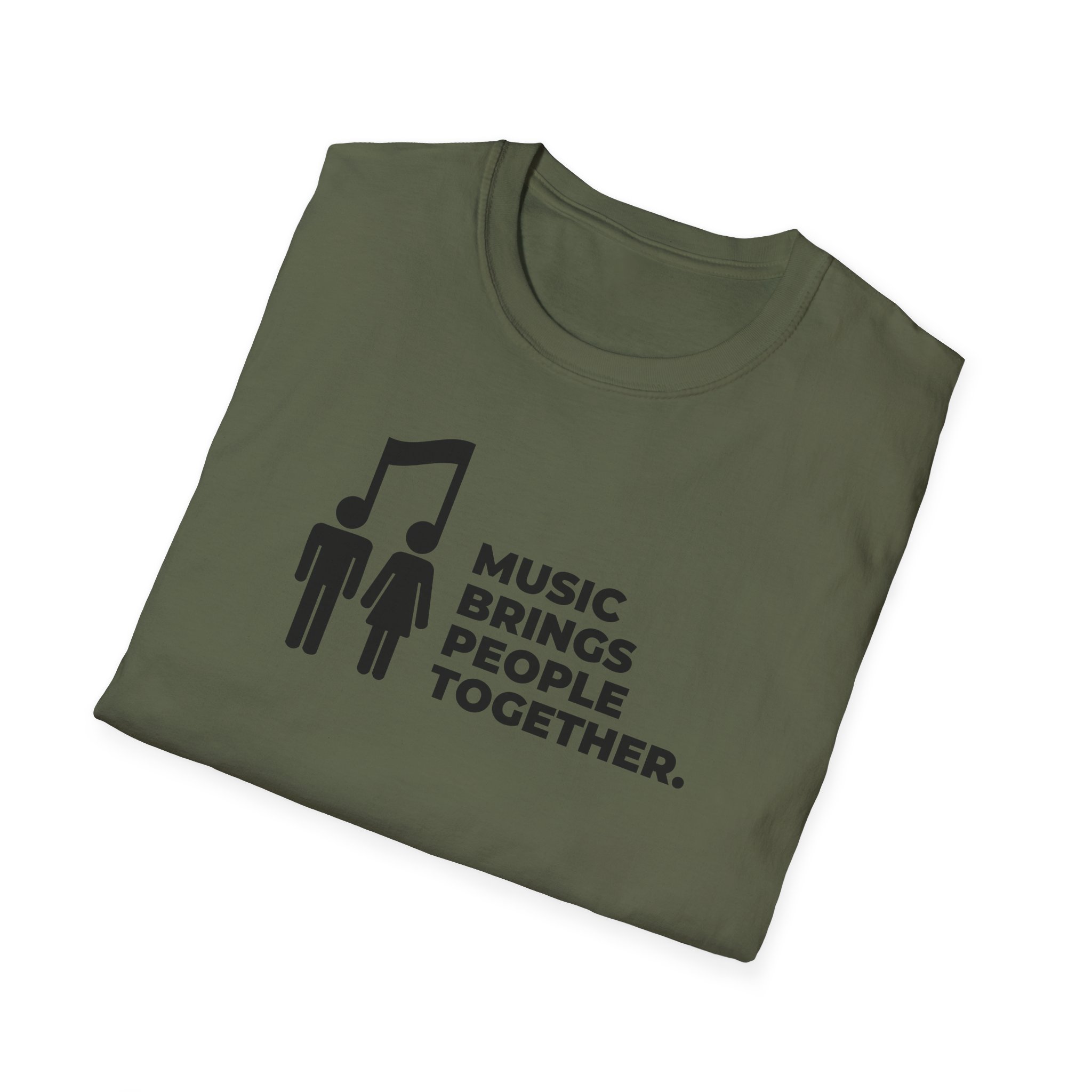 Music Brings People Together Unisex Softstyle T-Shirt - Image 28