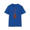 Electric Guitar Graphic T-Shirt — Red Psychedelic Music Tee - Thumbnail Image 100