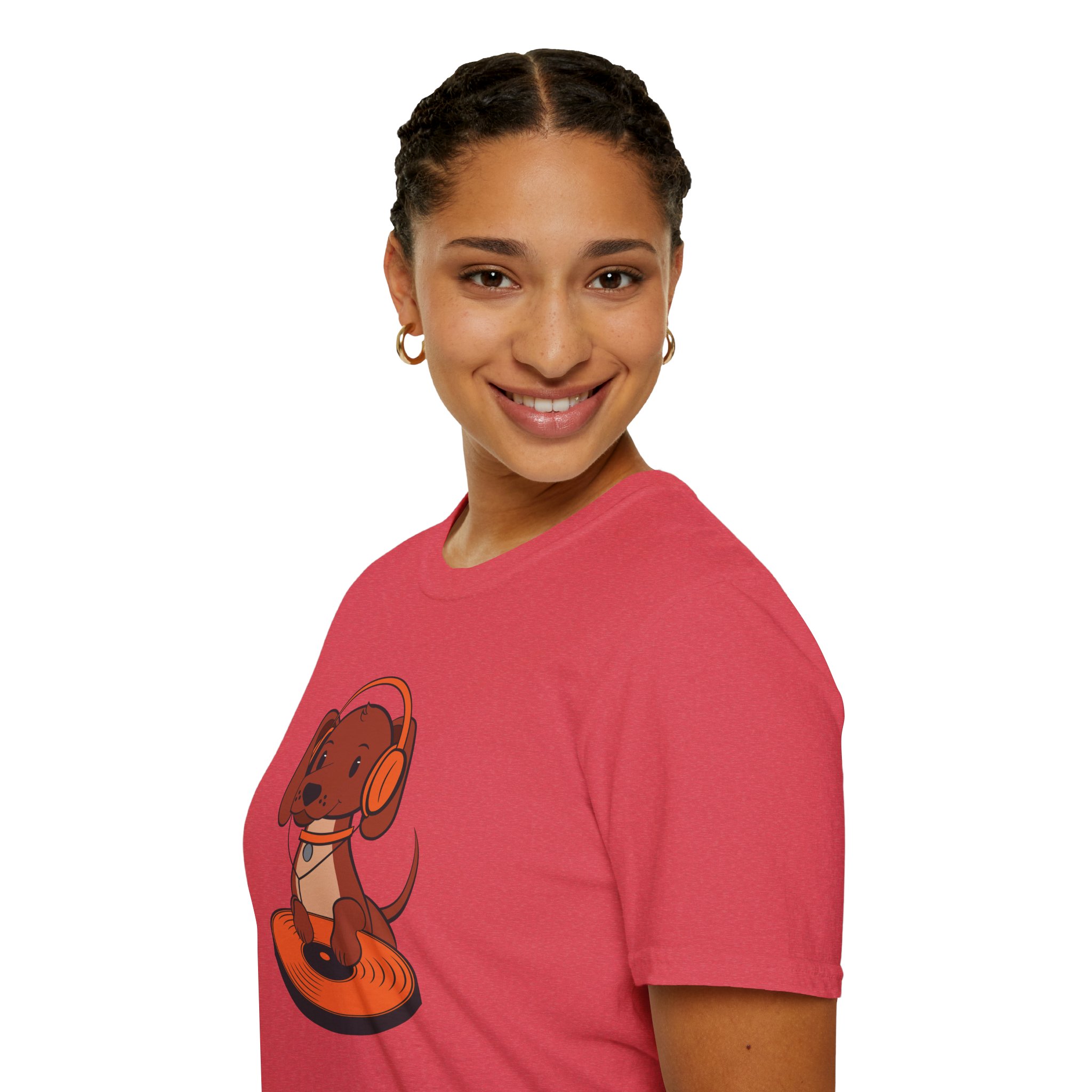 DJ Dachshund Tee — Cute Dog with Headphones Graphic T-Shirt - Image 137