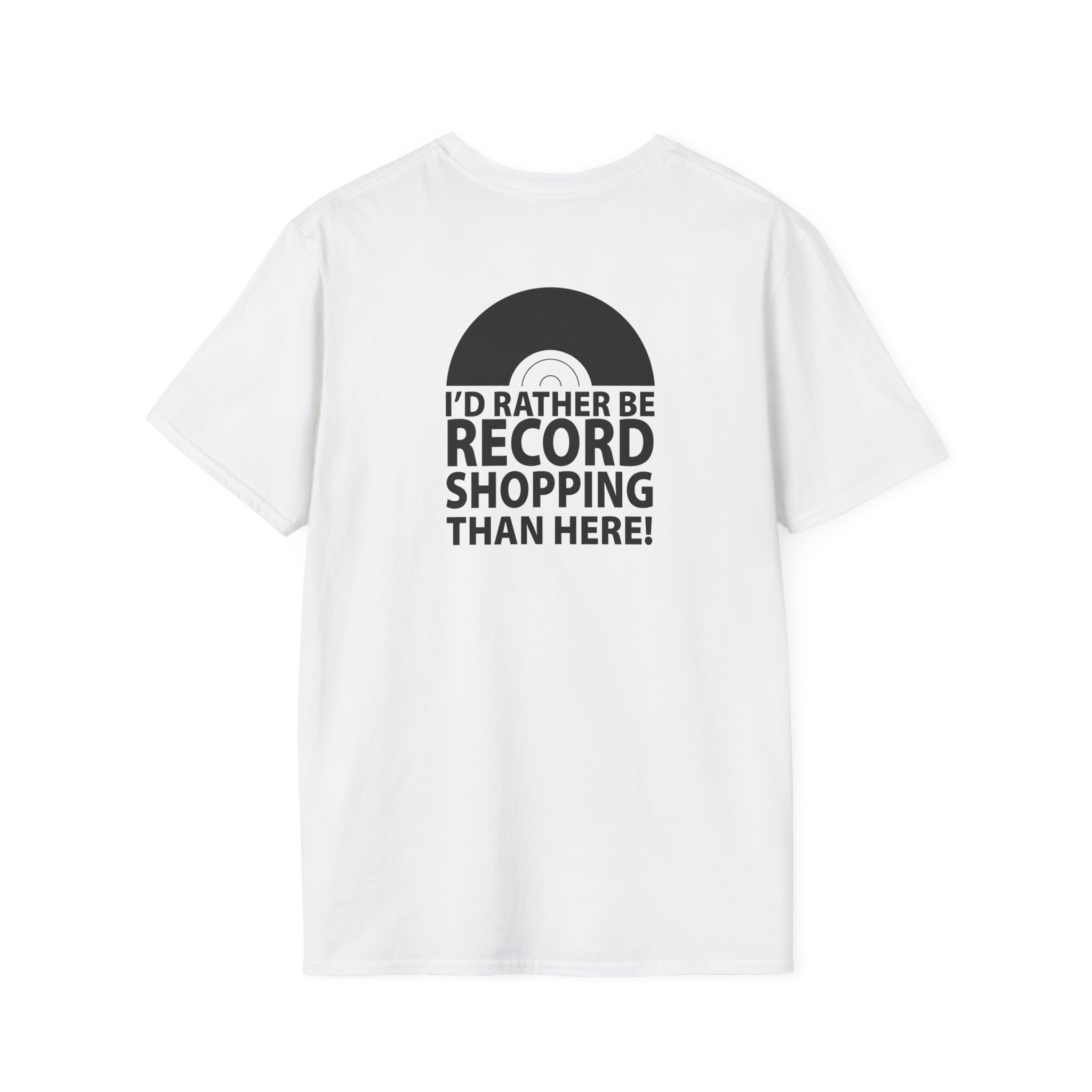 Record Shopping T‑Shirt — “I’d Rather Be Record Shopping Than Here!” Vinyl Lover Tee - Image 8