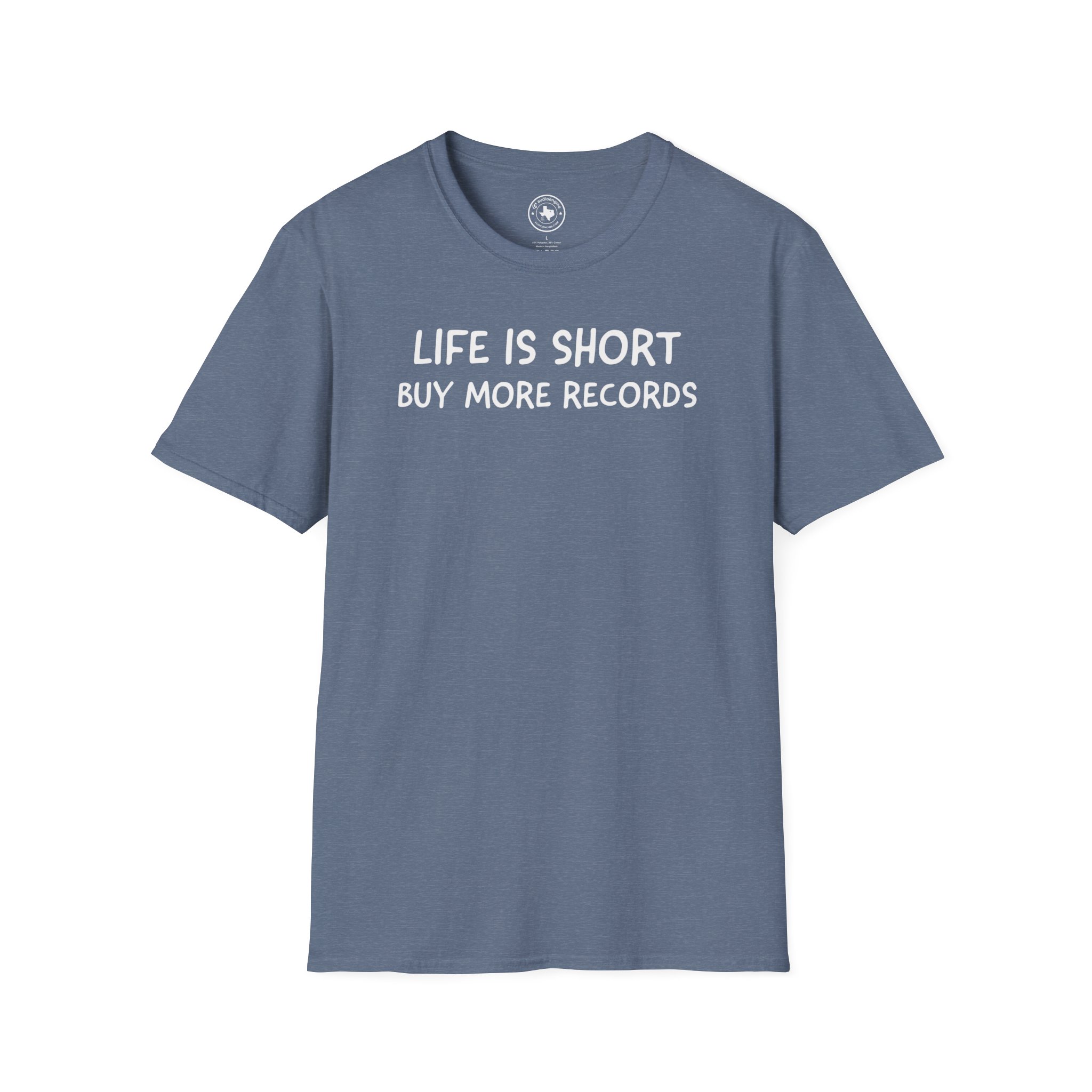 Life Is Short Buy More Records T-Shirt — Vinyl Lover Tee - Image 57