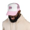 Soundwave Trucker Cap — Pink Gradient Audio Logo Mesh Hat - Thumbnail Image 40