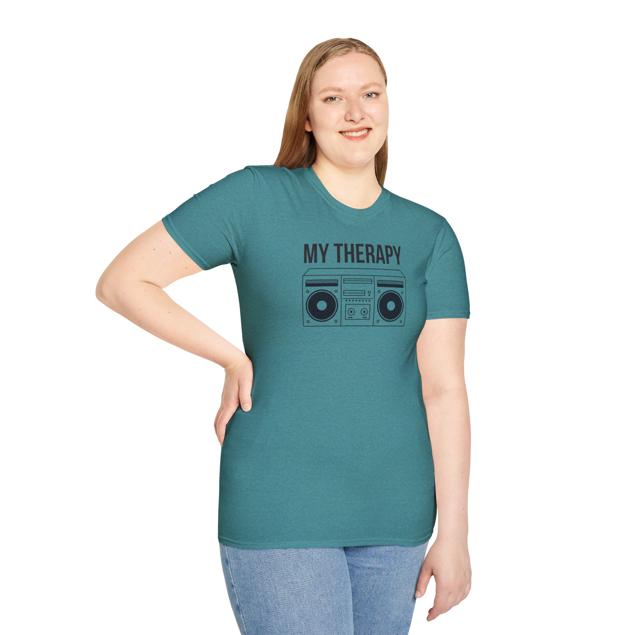 T‑Shirt — "My Therapy" Boombox Graphic Tee - Image 48