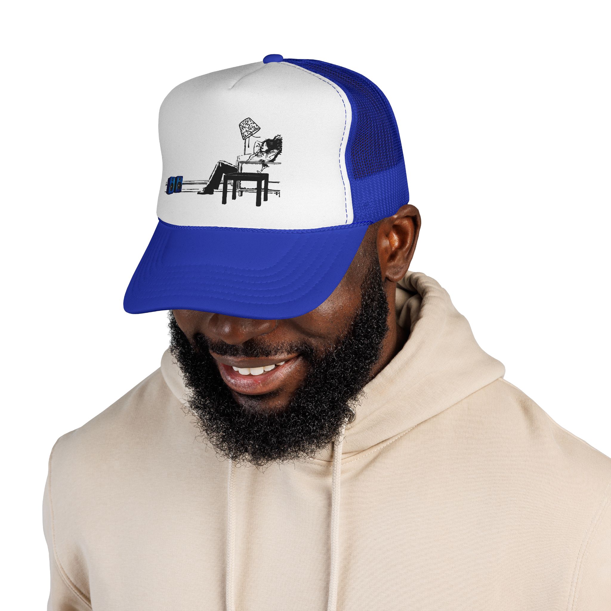 Gym Lover Trucker Cap with Workout Design - Image 10