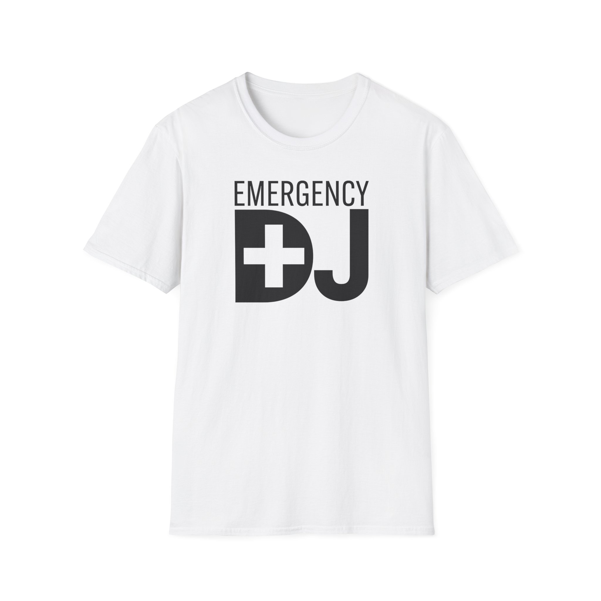 Emergency DJ Unisex Softstyle T-Shirt - Perfect for Music Lovers and Events - Image 5