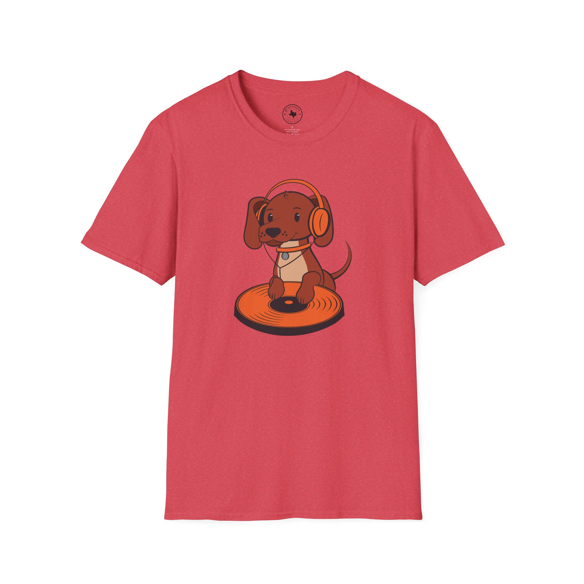 DJ Dachshund Tee — Cute Dog with Headphones Graphic T-Shirt - Image 131
