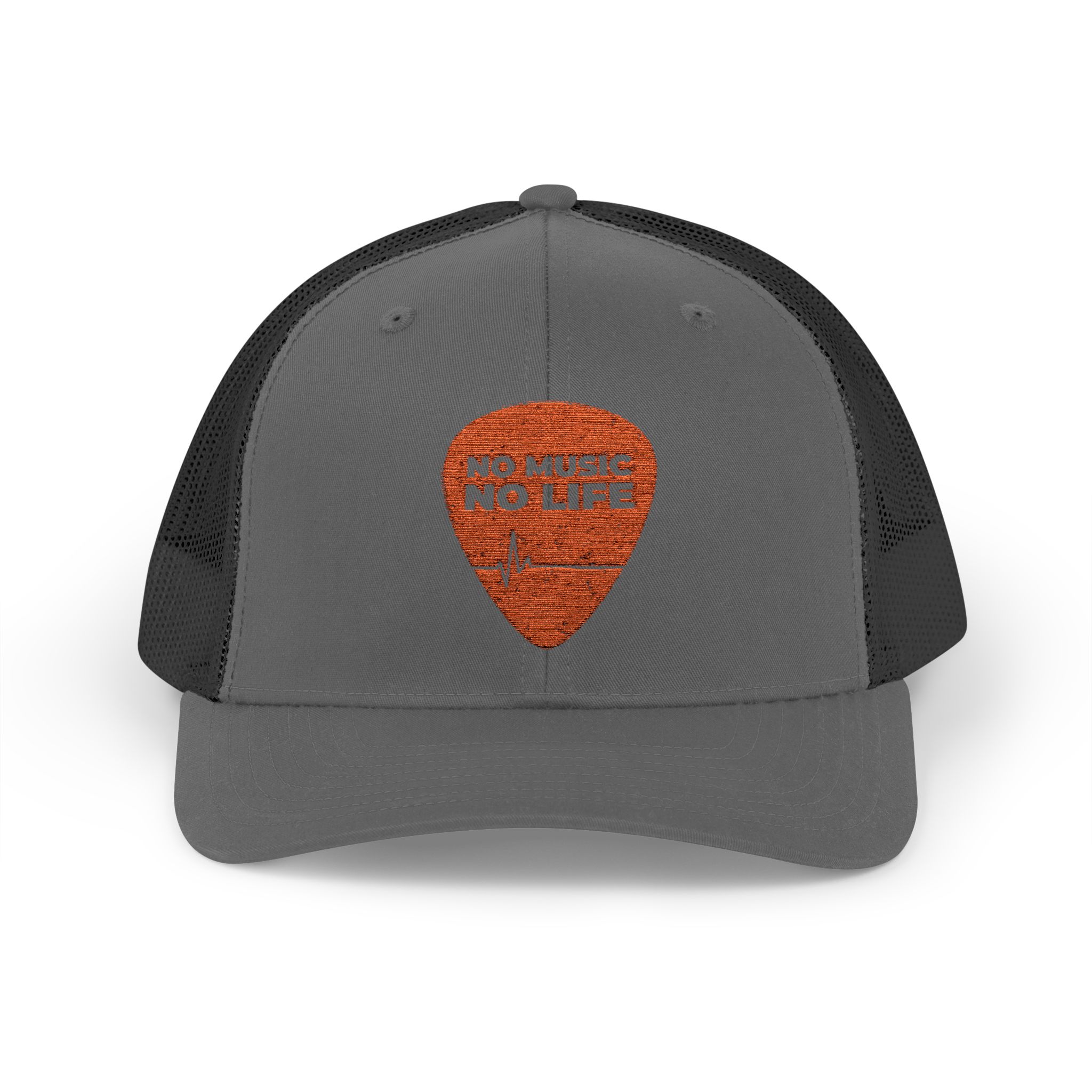 Music Lover Snapback Trucker Cap - 'No Music No Life' - Image 1