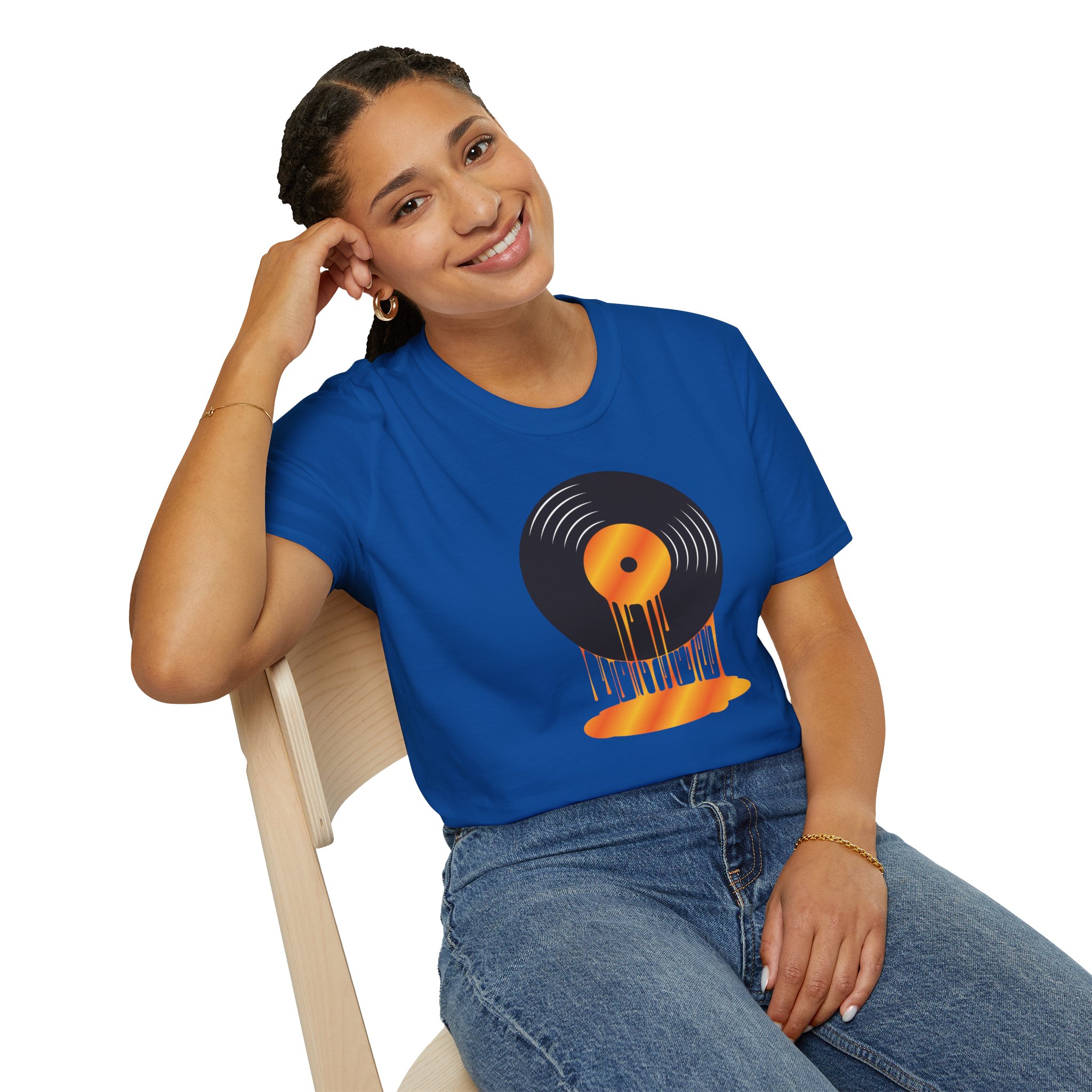 Melting Vinyl Record T-Shirt – Retro Music Tee - Image 107